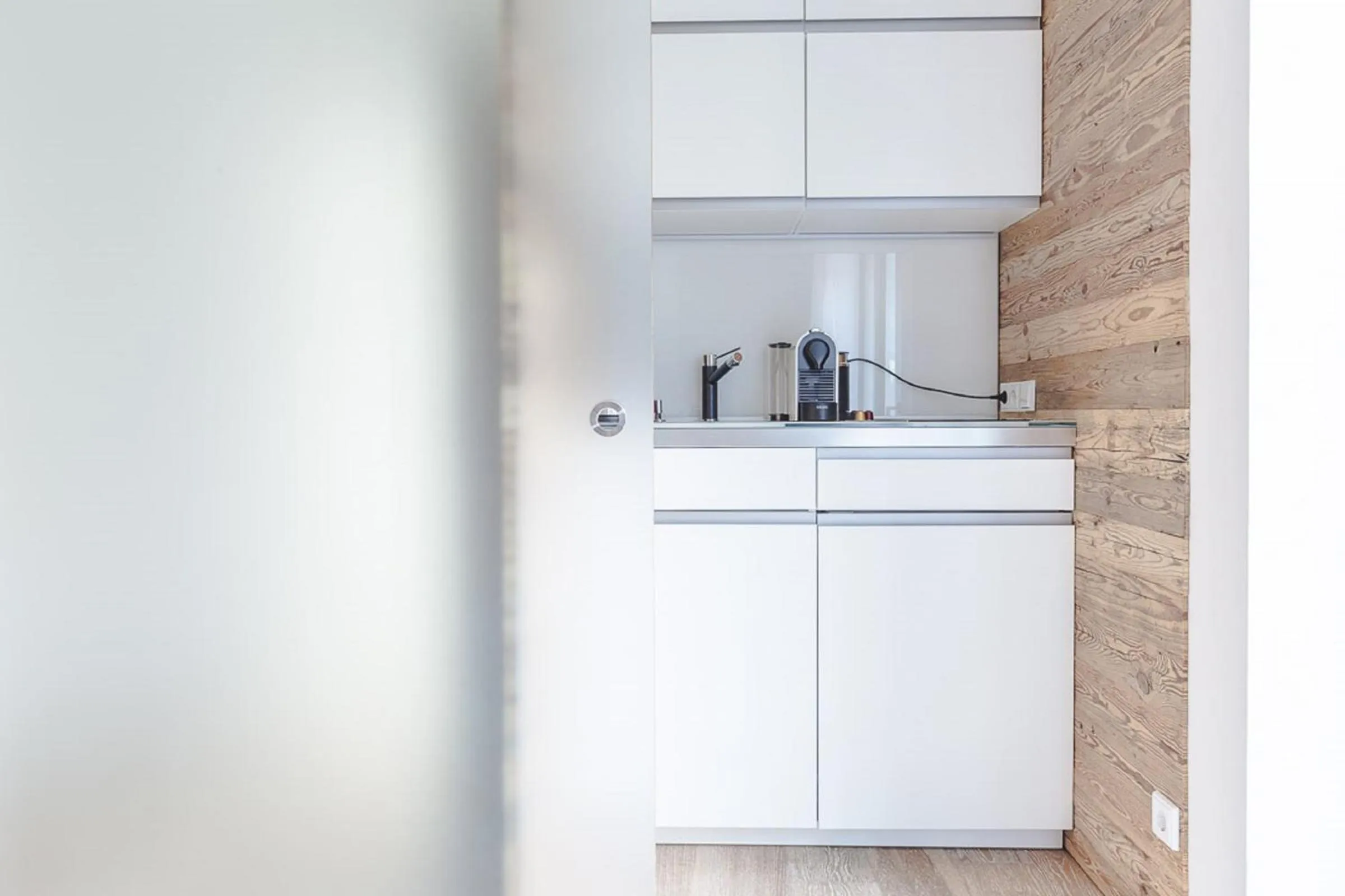 Kitchen or kitchenette in Ringelnatz Inselhotel