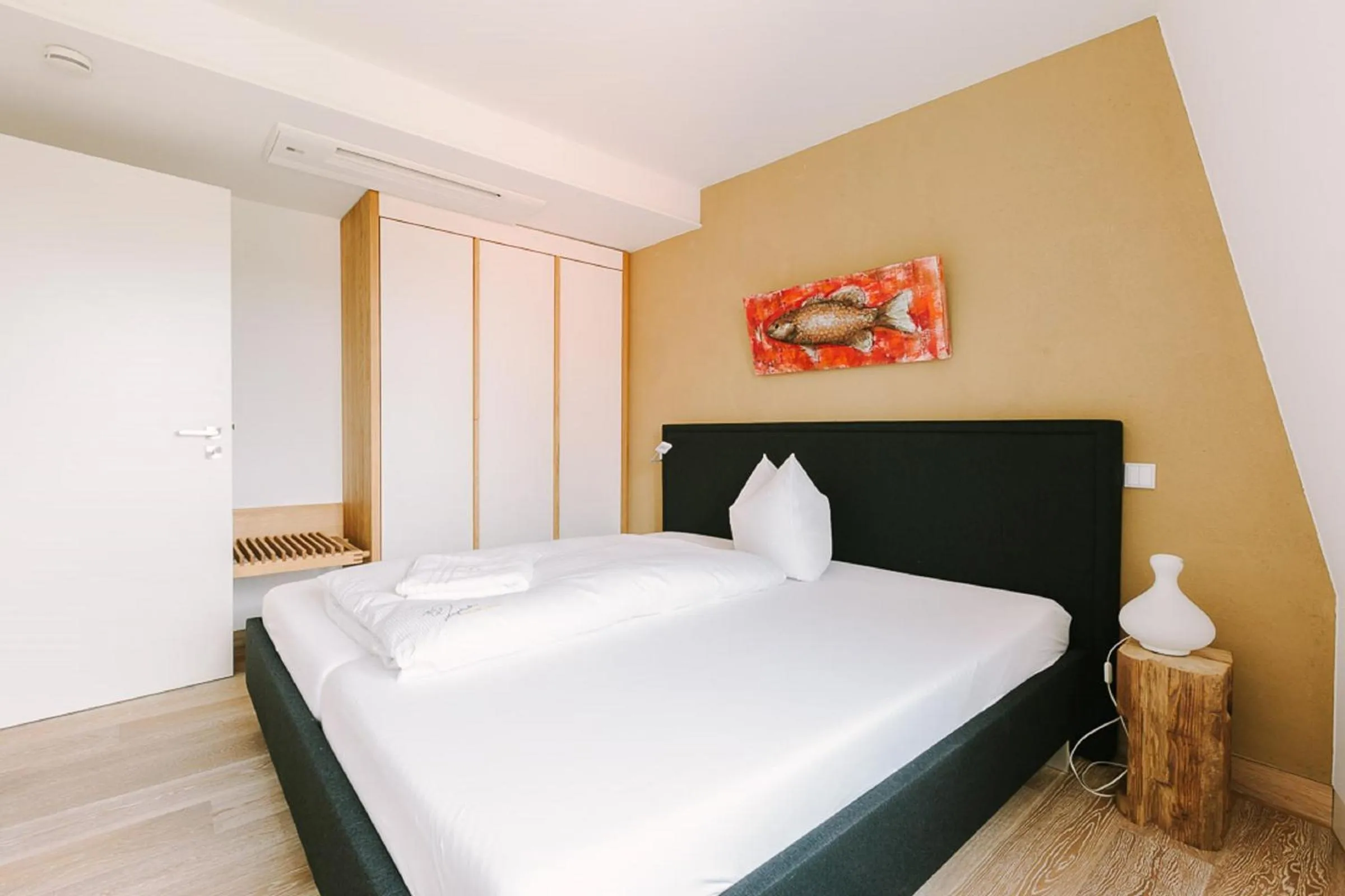 Bedroom, Bed in Ringelnatz Inselhotel