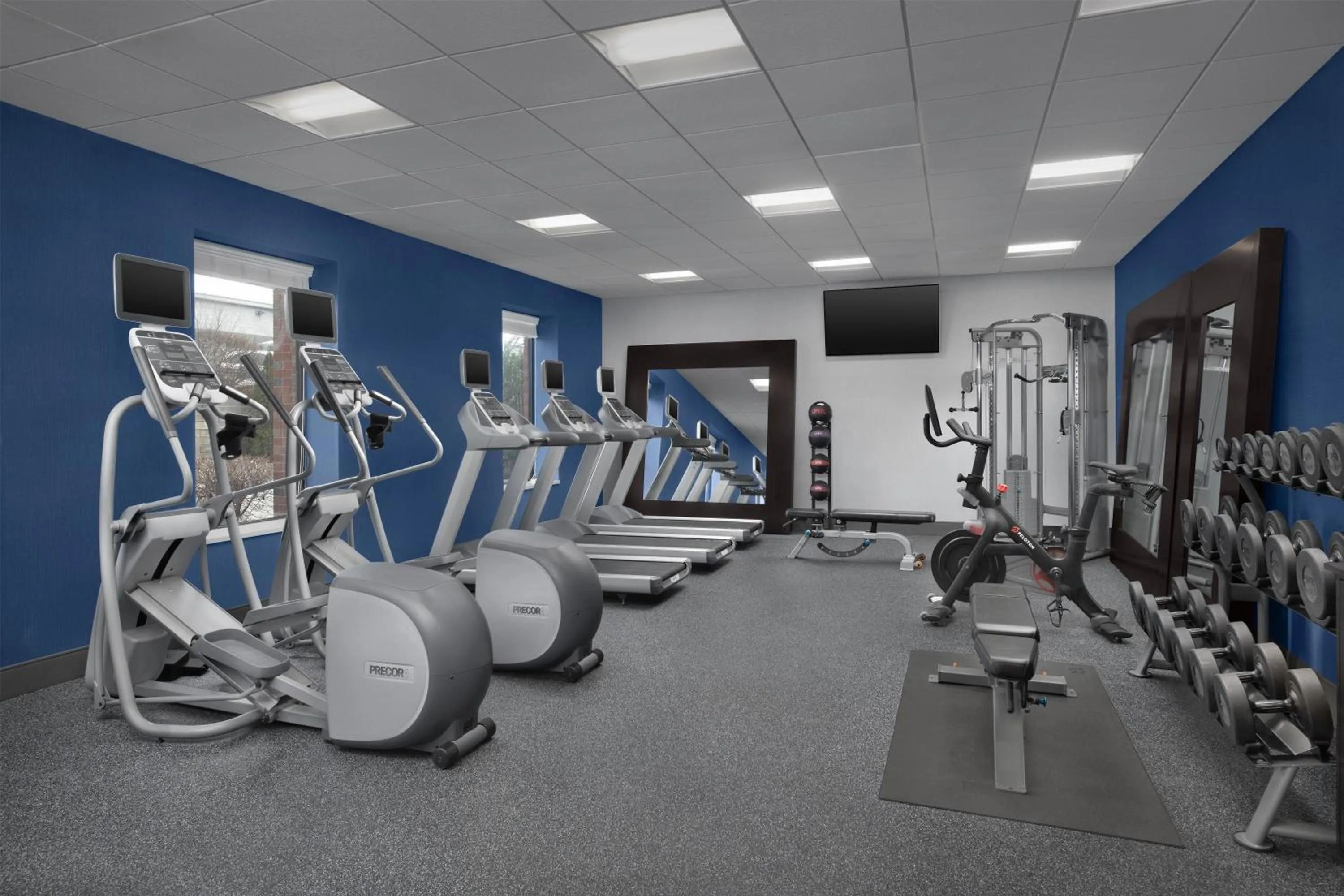 Fitness centre/facilities in Hampton Inn & Suites Baltimore North/Timonium, MD