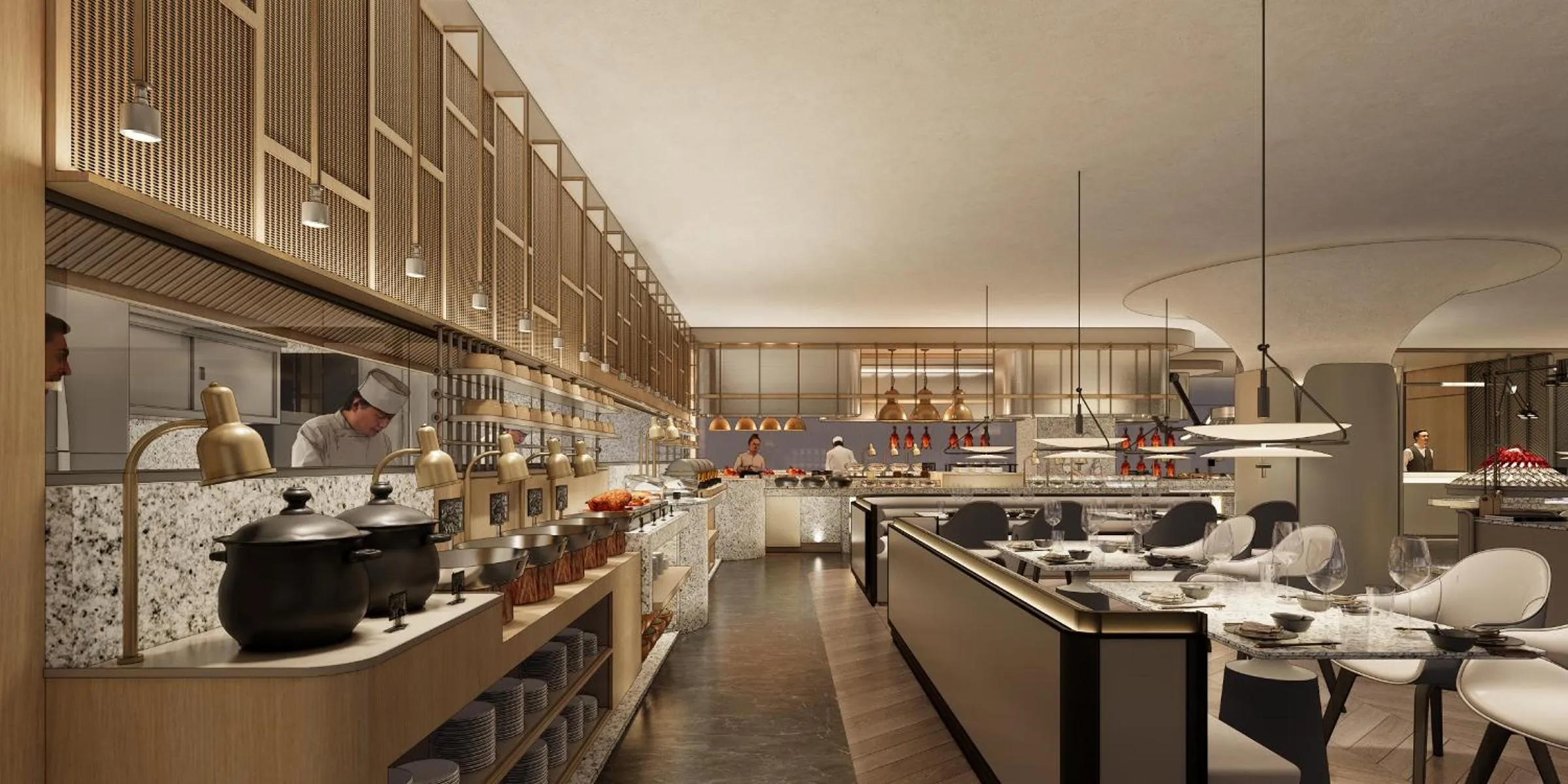 Restaurant/places to eat in Hilton Garden Inn Dandong