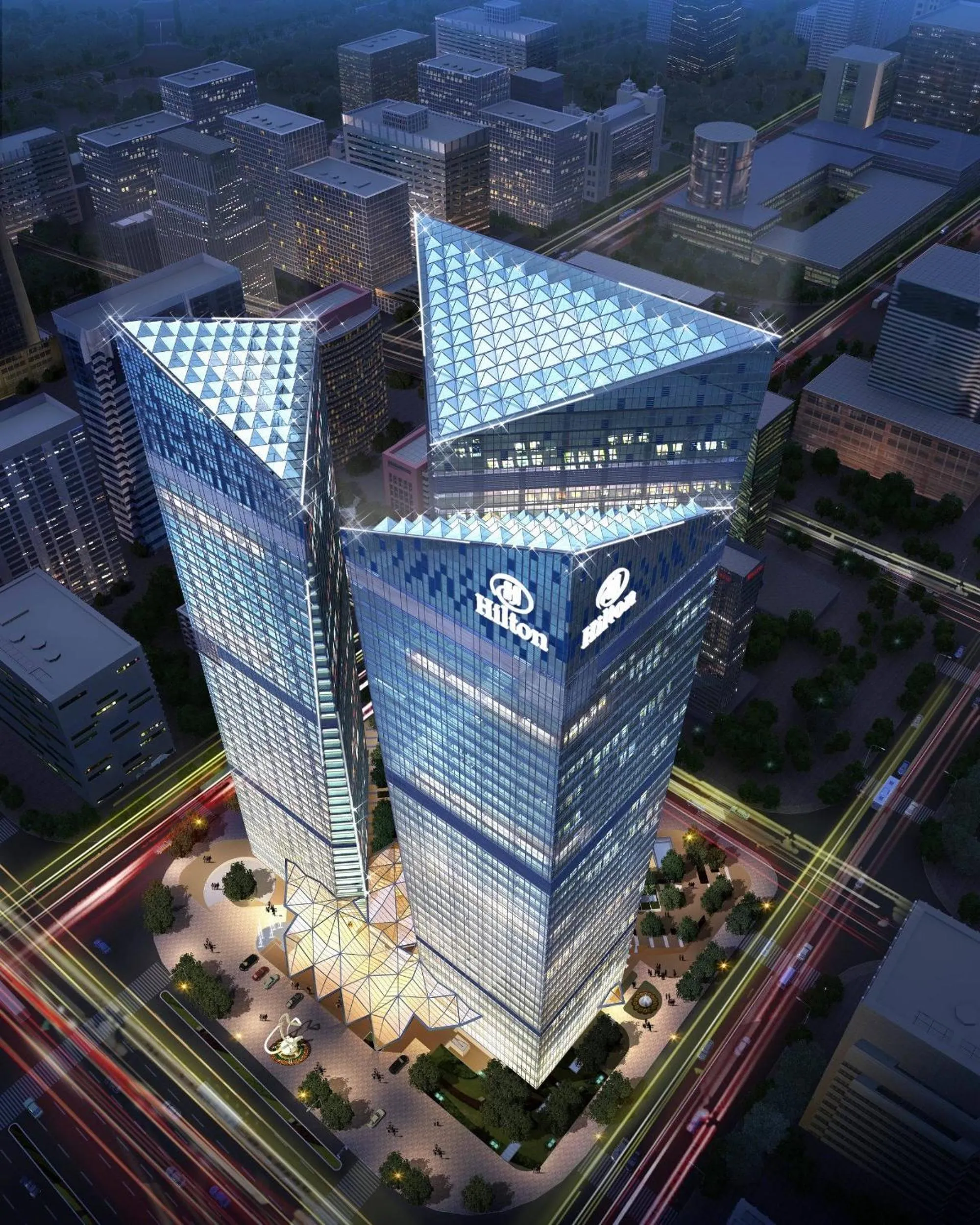 Bird's eye view in Hilton Chengdu