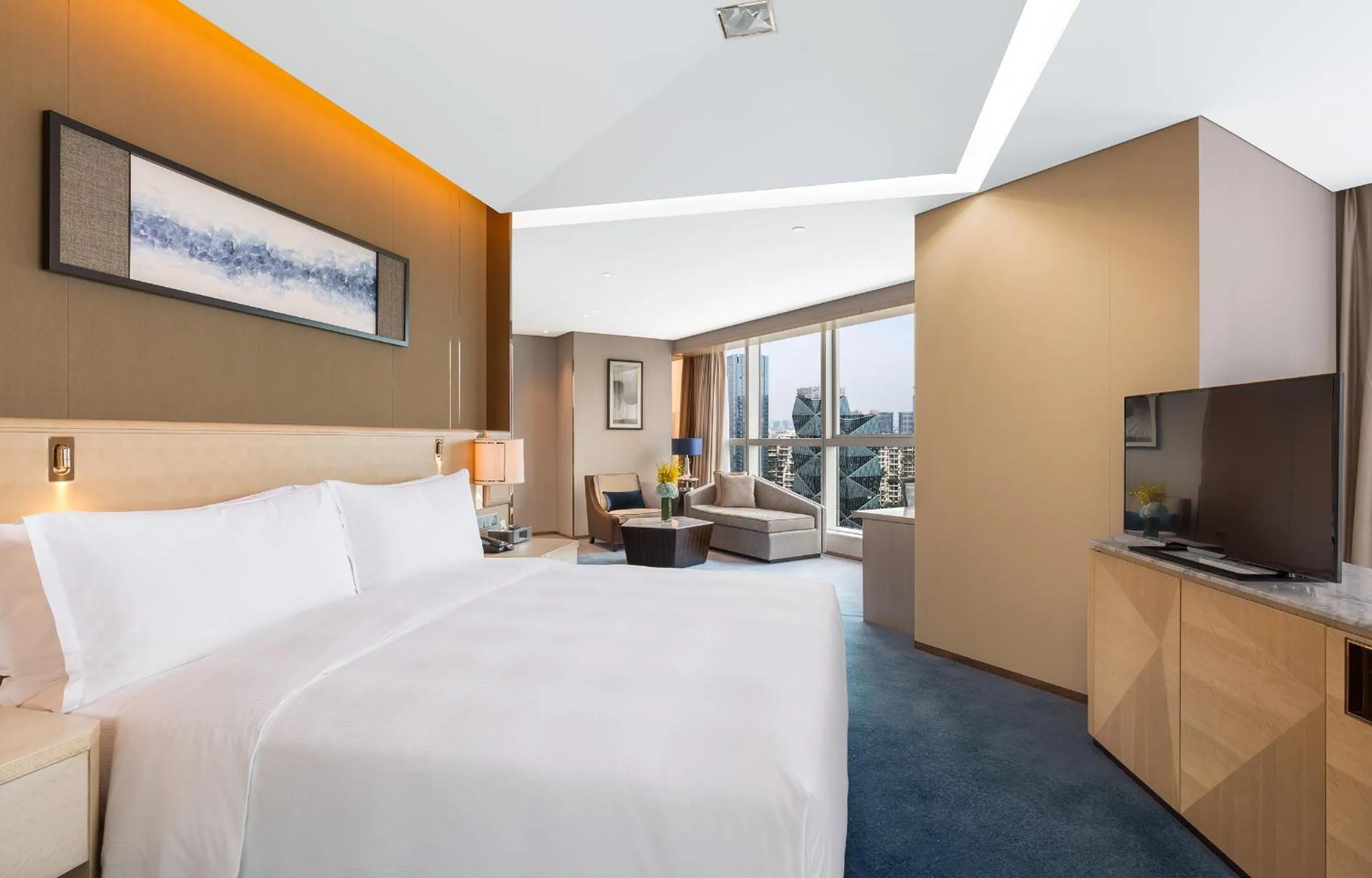 Bed in Hilton Chengdu