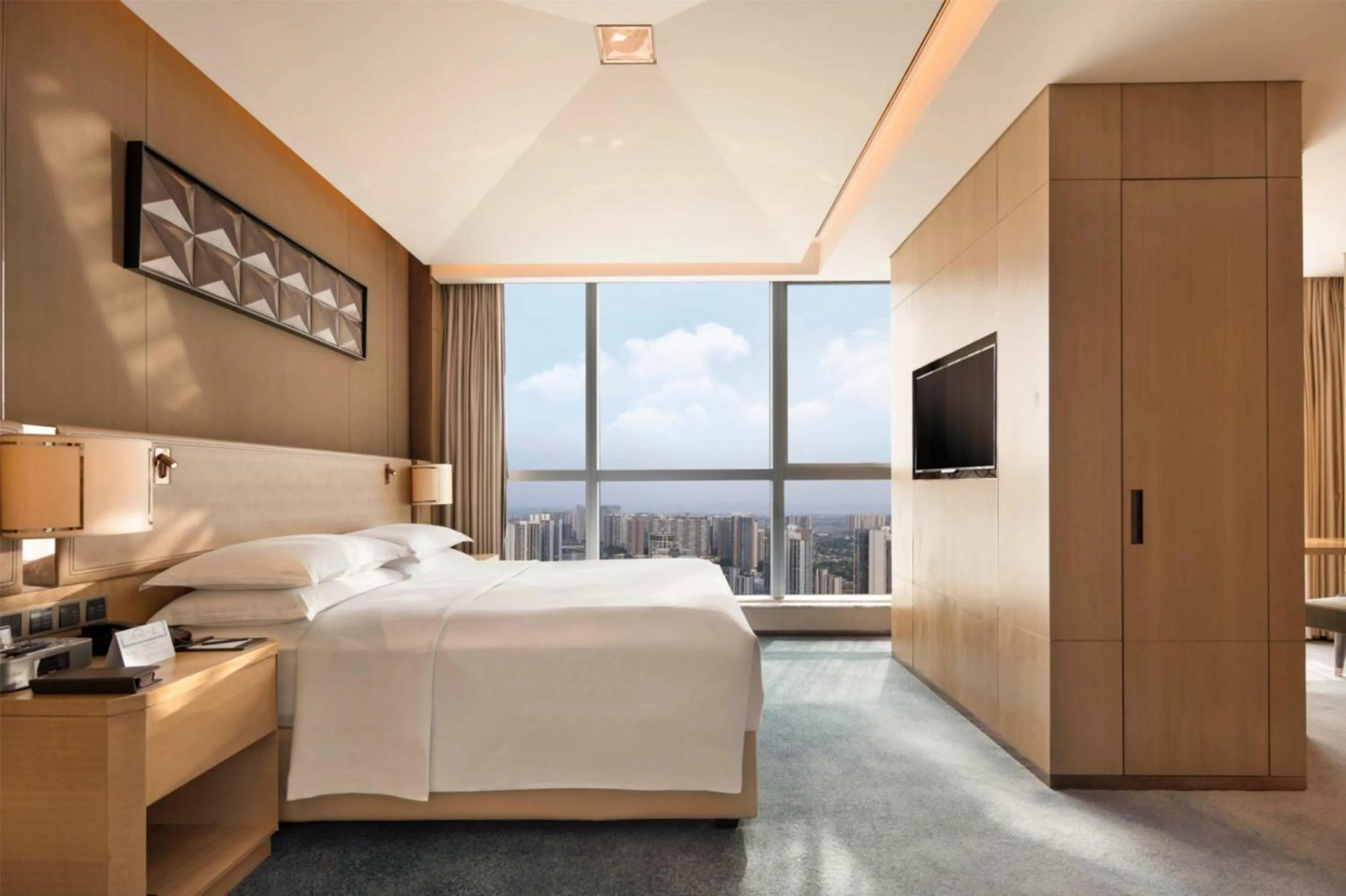 Bed in Hilton Chengdu