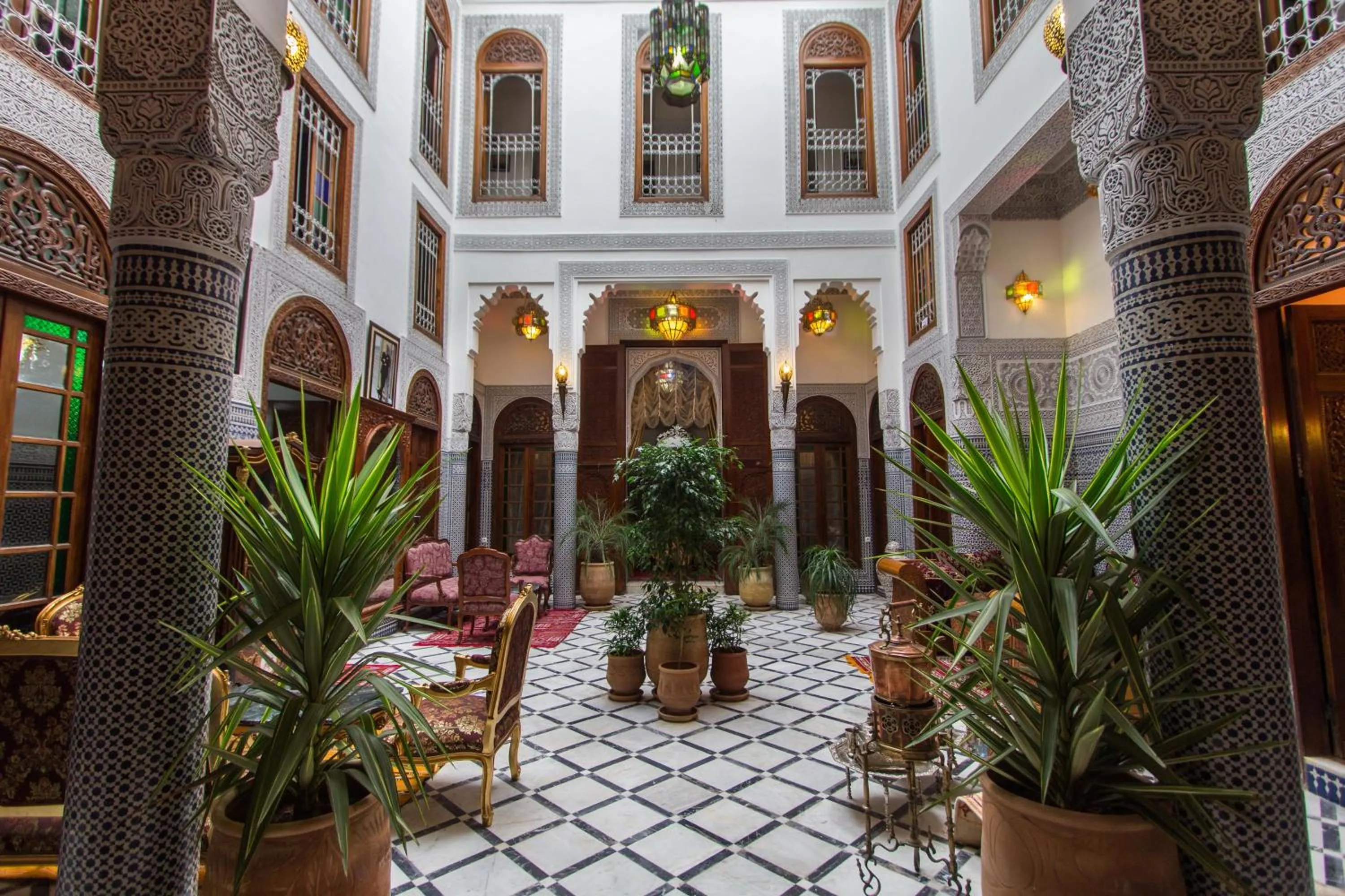 Patio in Riad Tahra & Spa