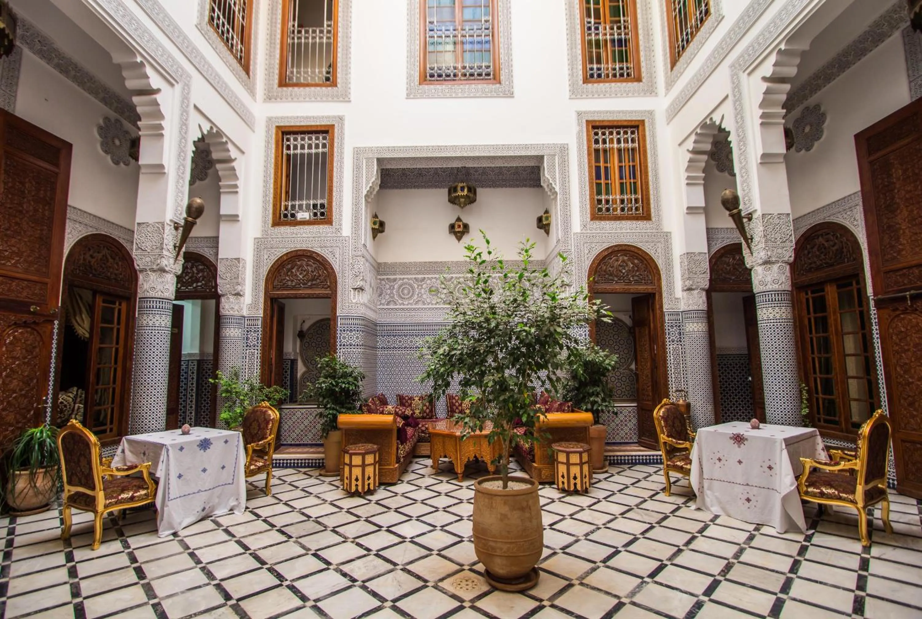 Patio in Riad Tahra & Spa