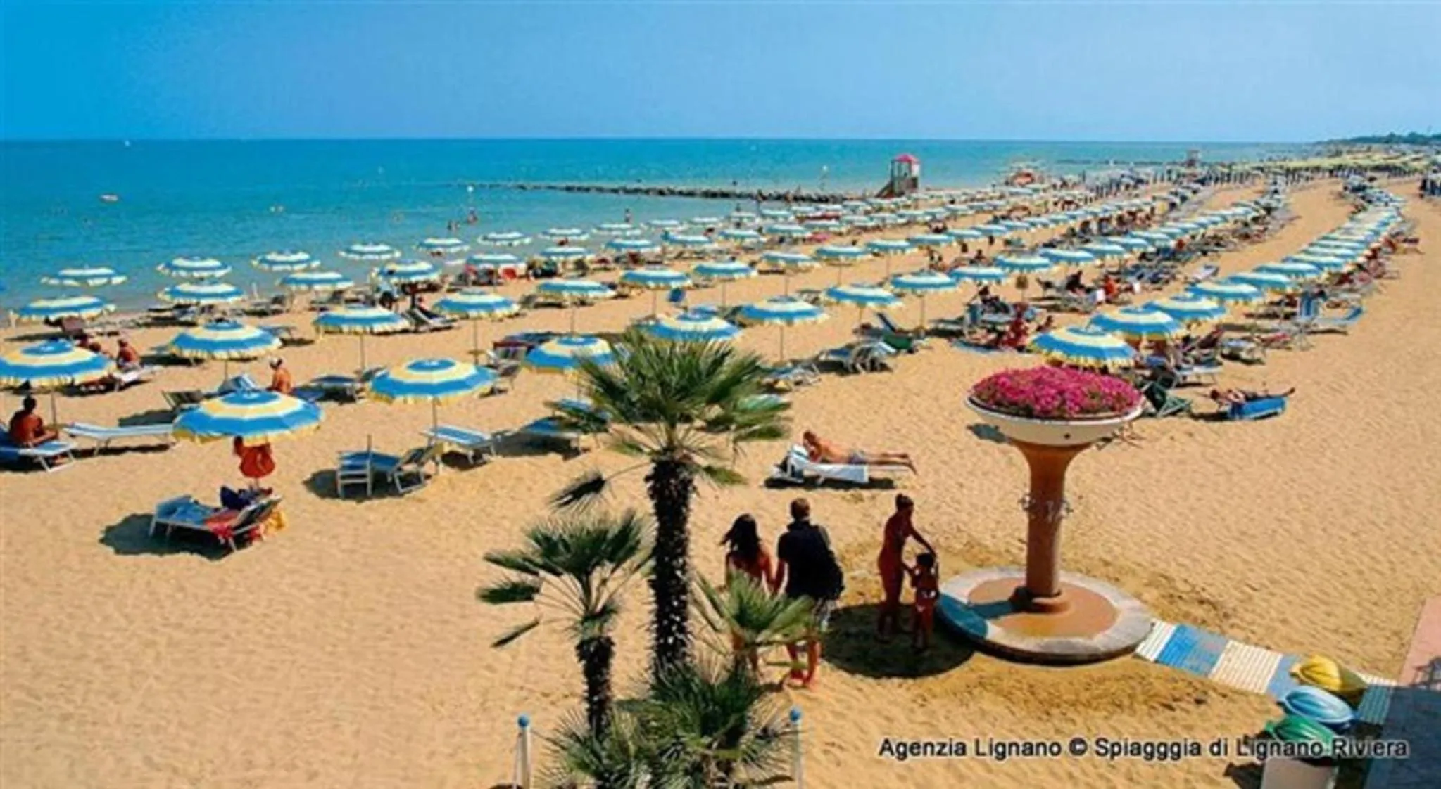 Beach in Lignano Riviera