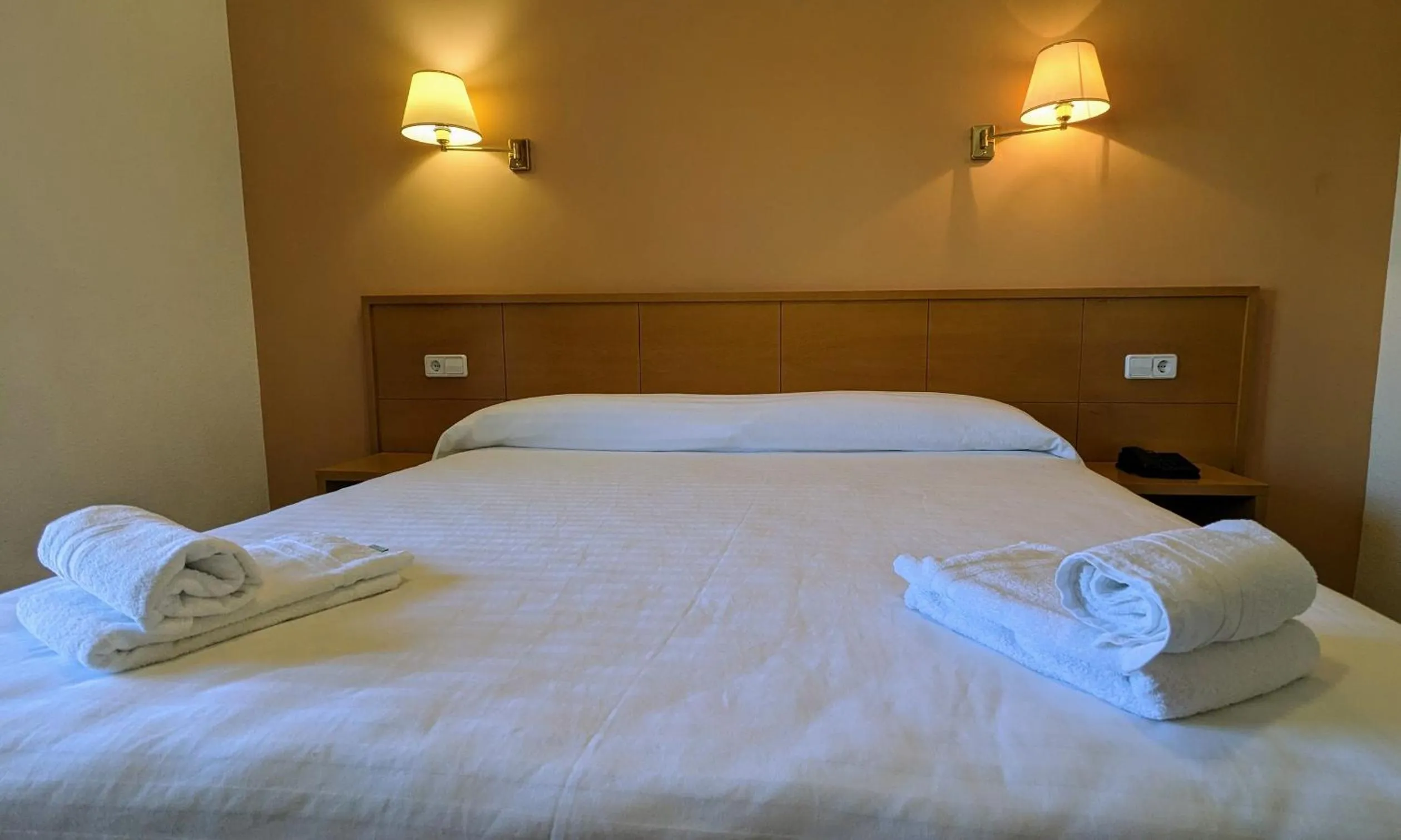 Bed in Hotel Santa Faz