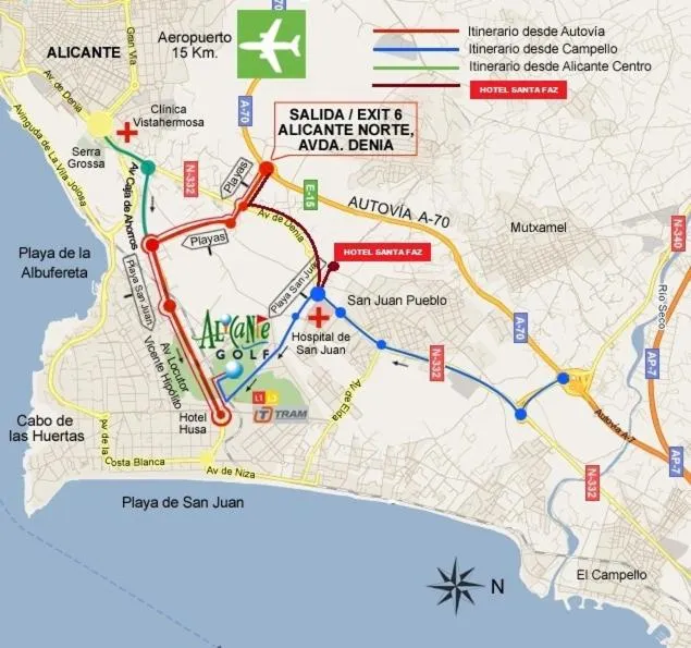 Bird's eye view in Hotel Santa Faz