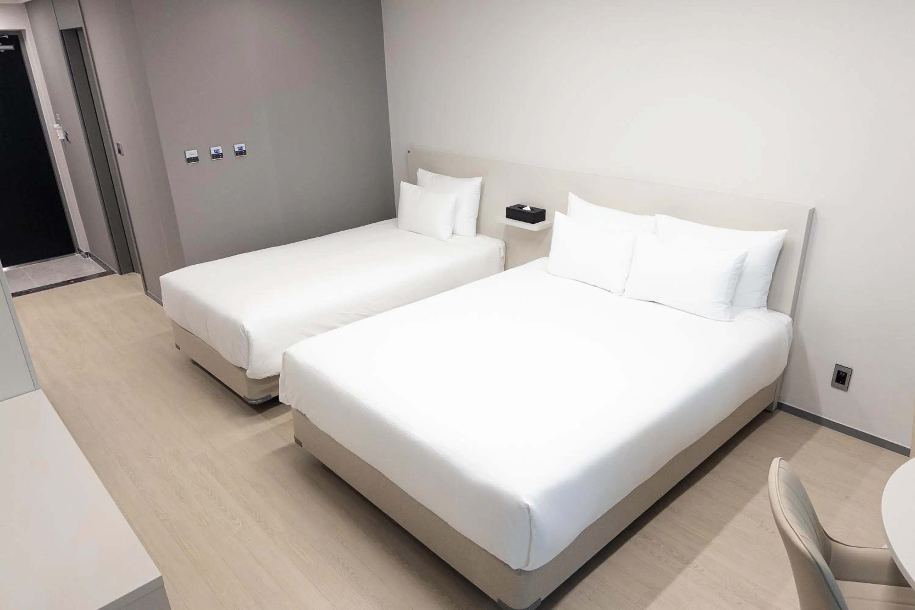 Bed in Hotel Wavellent Yangyang