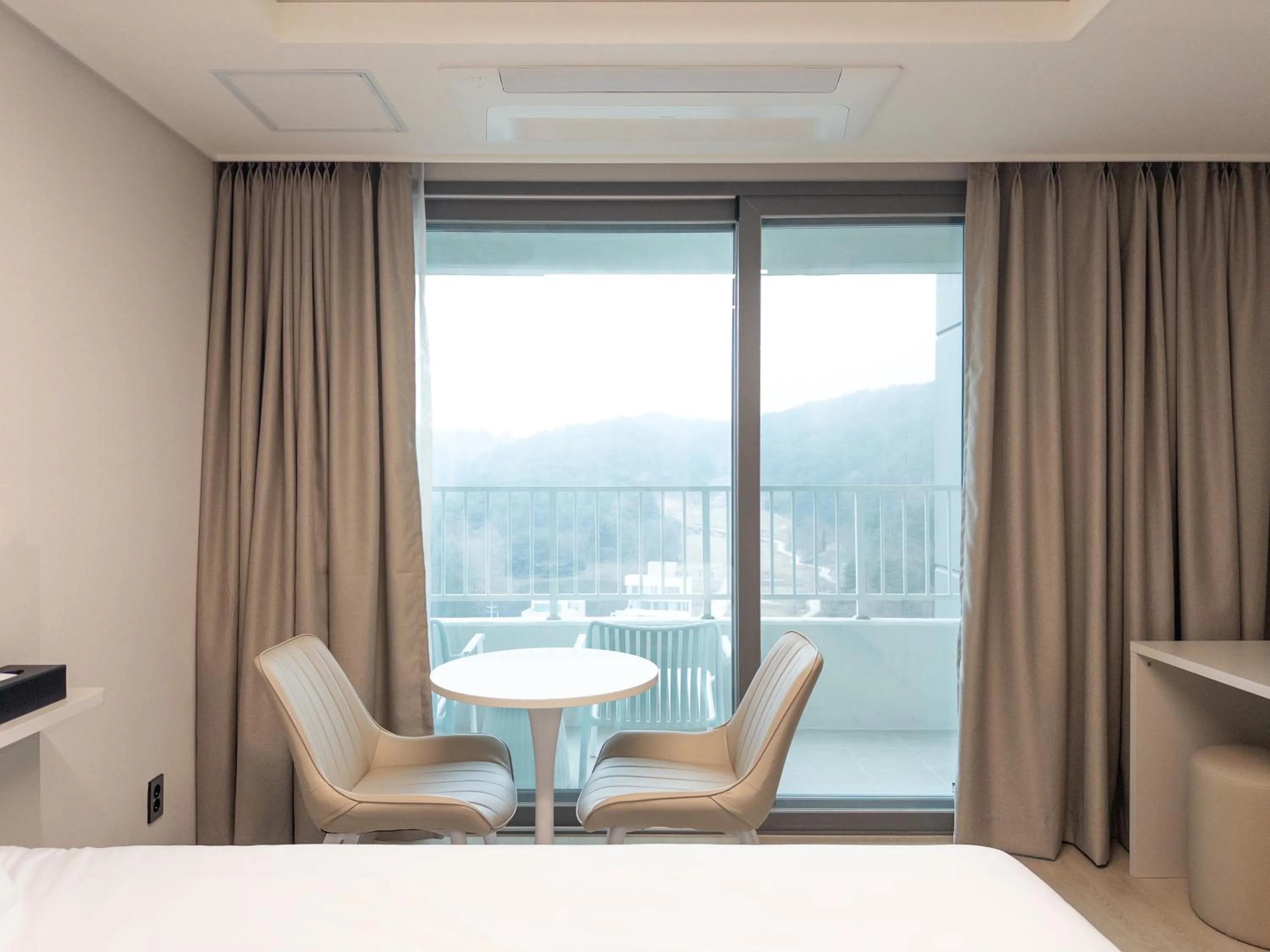 Bed in Hotel Wavellent Yangyang