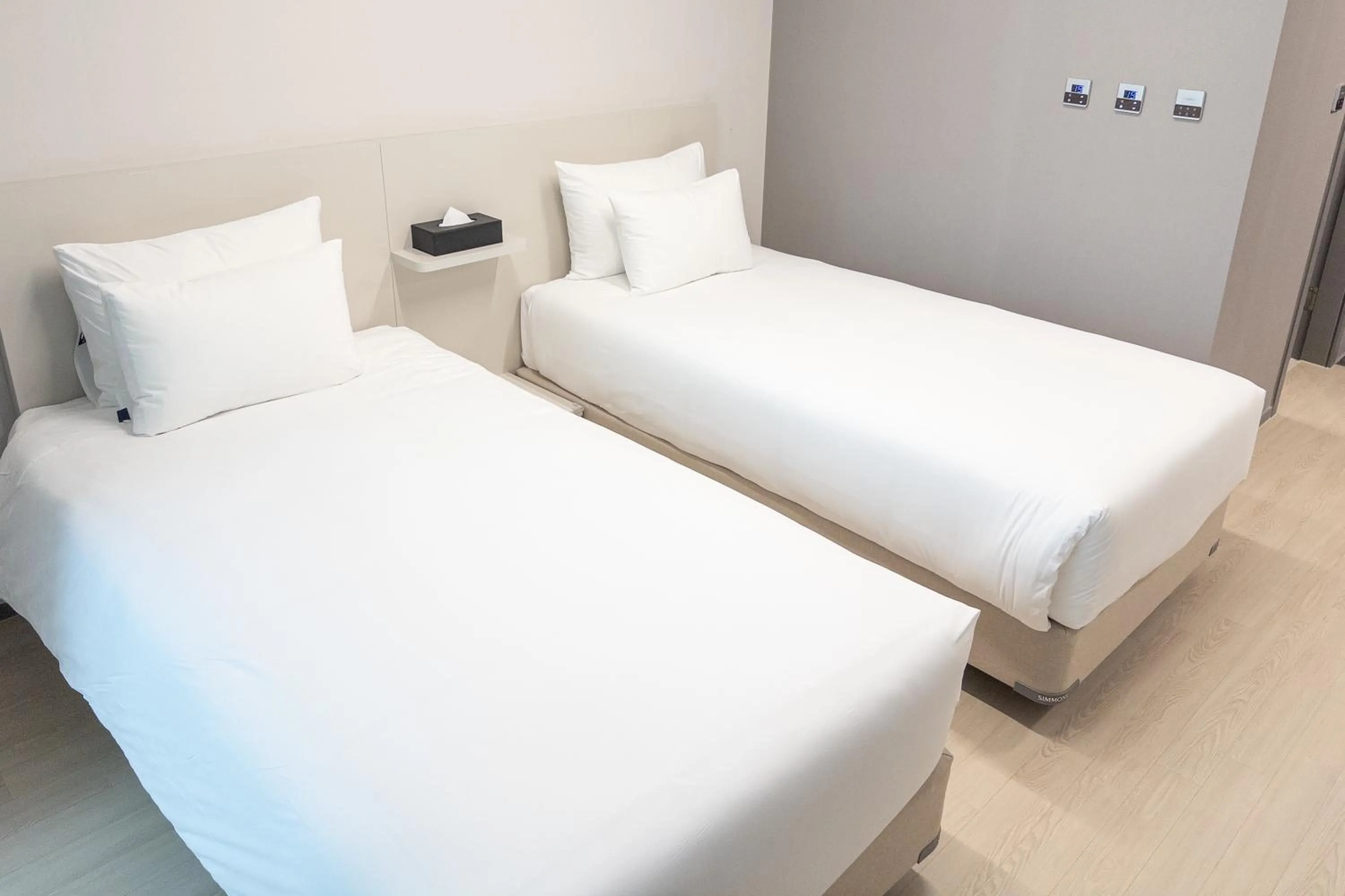 Bed in Hotel Wavellent Yangyang