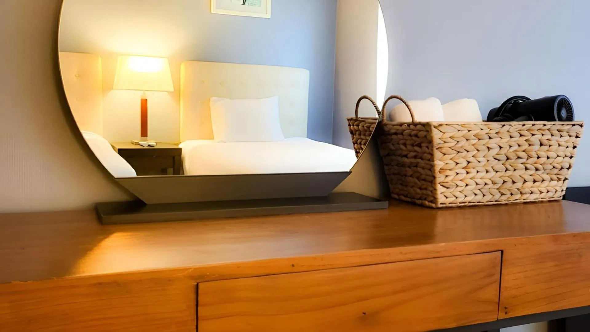 Bedroom in Jeju EQ Stay Hotel