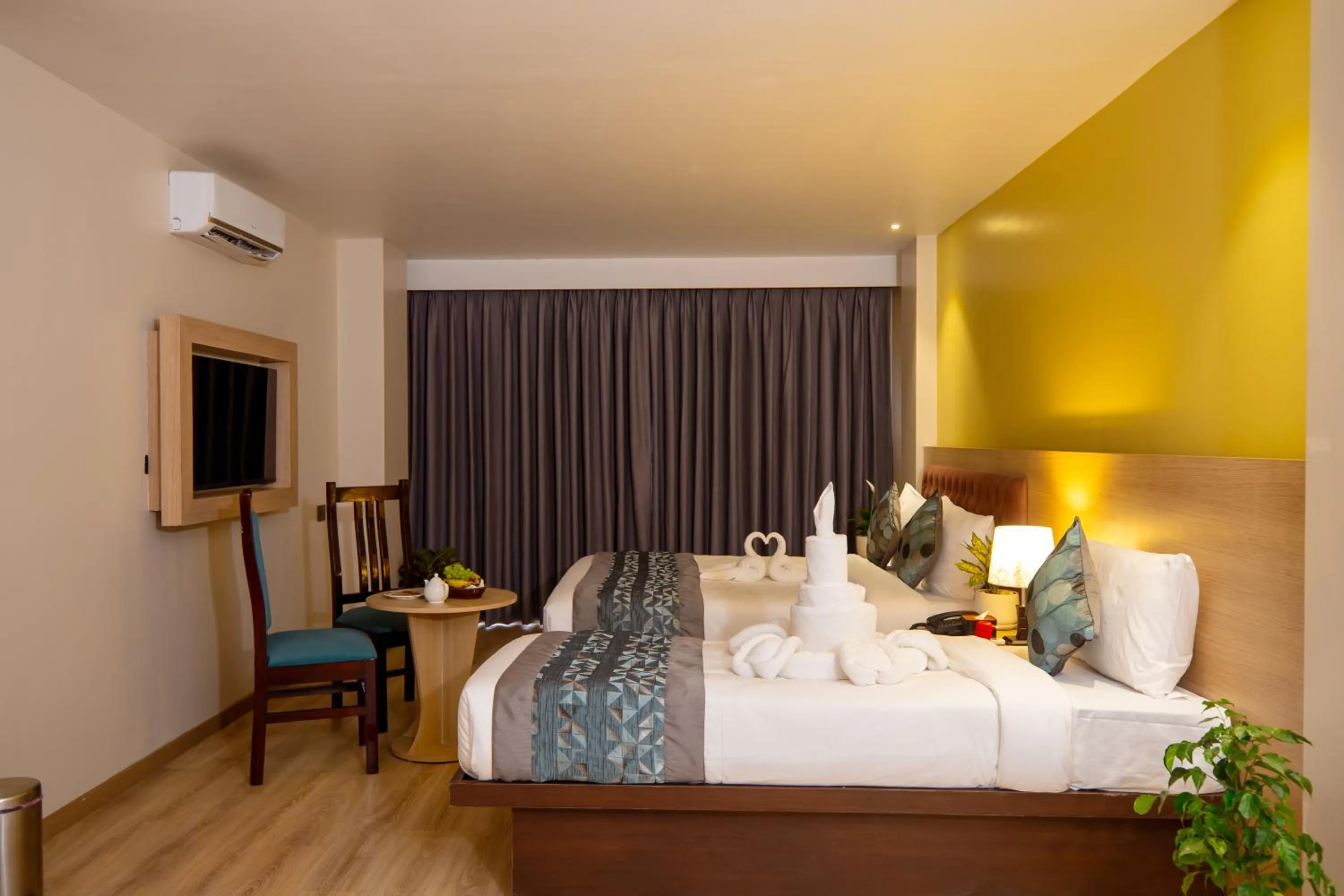 Bed in Velvet Luxe Hotel