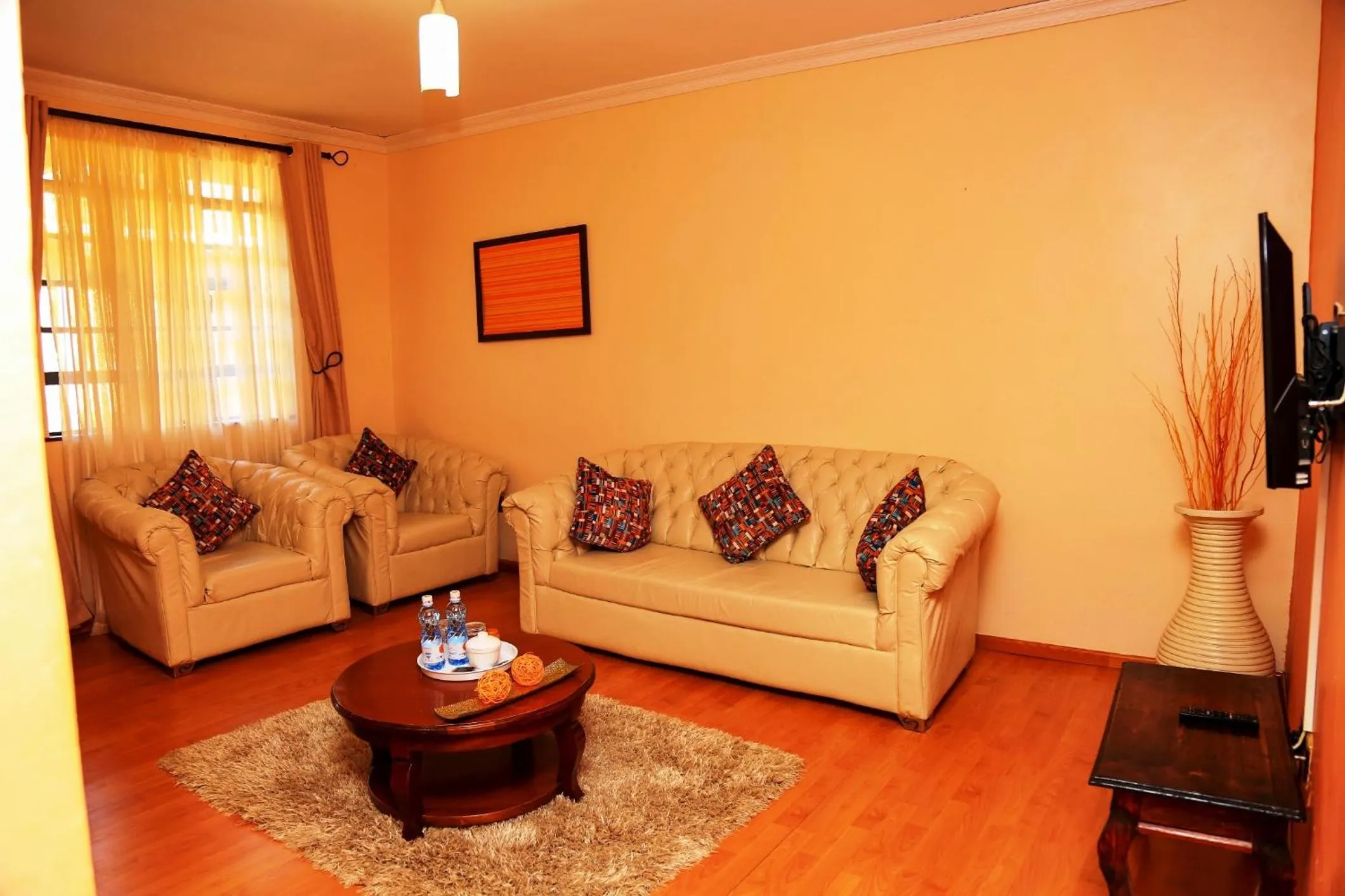 Living room in Davis Court