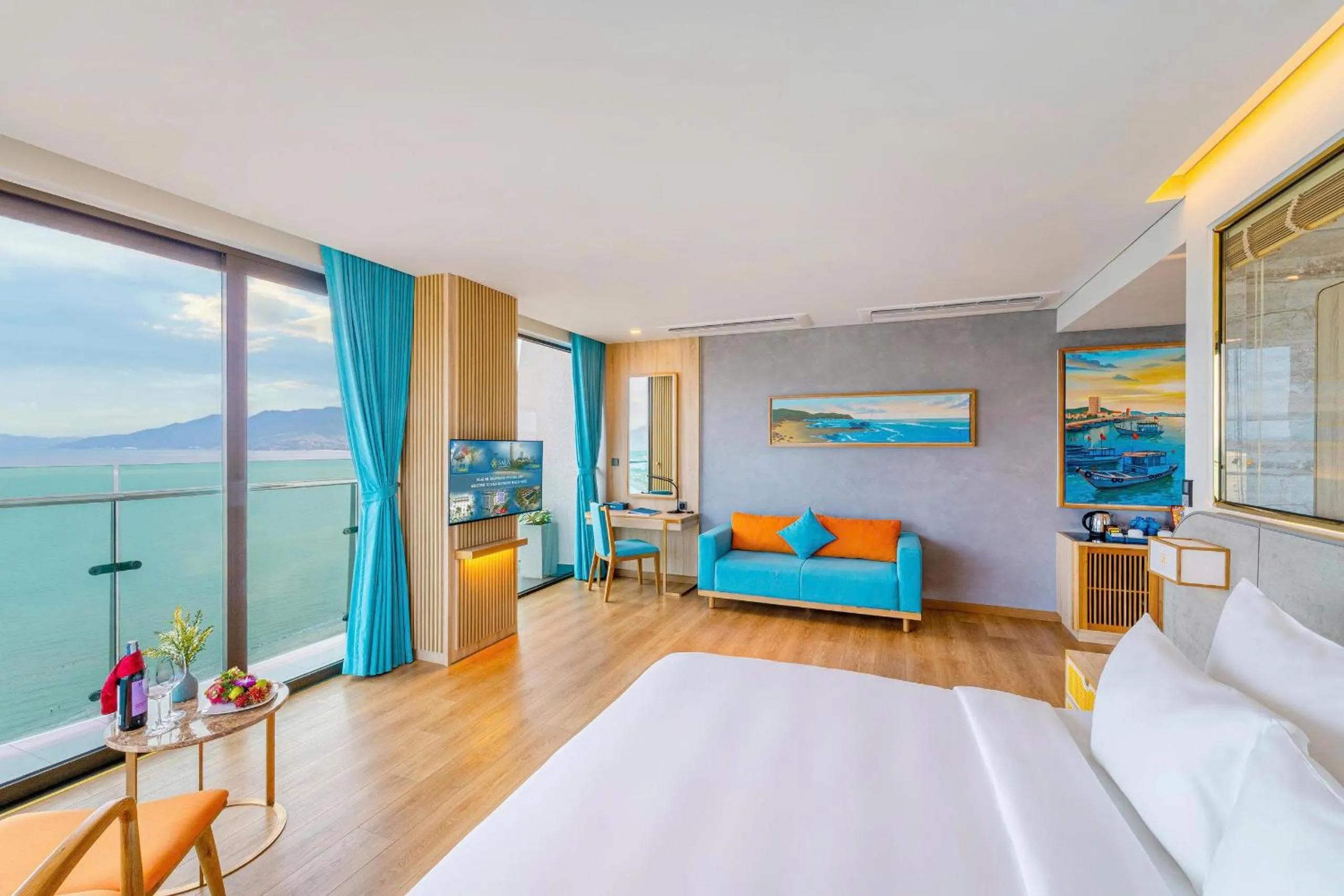 Bedroom, Bed in Sala Quy Nhon Beach Hotel