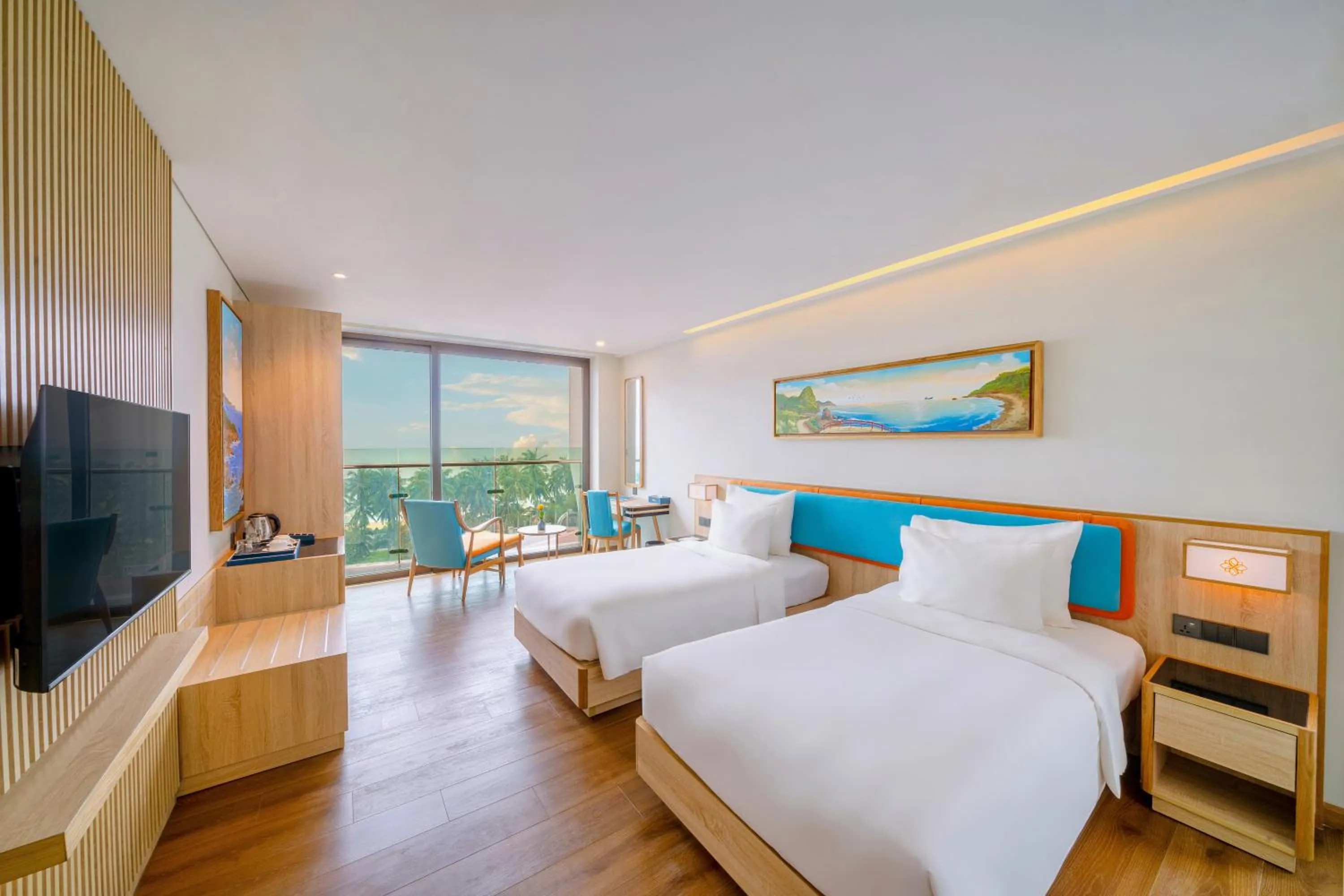 Bed in Sala Quy Nhon Beach Hotel