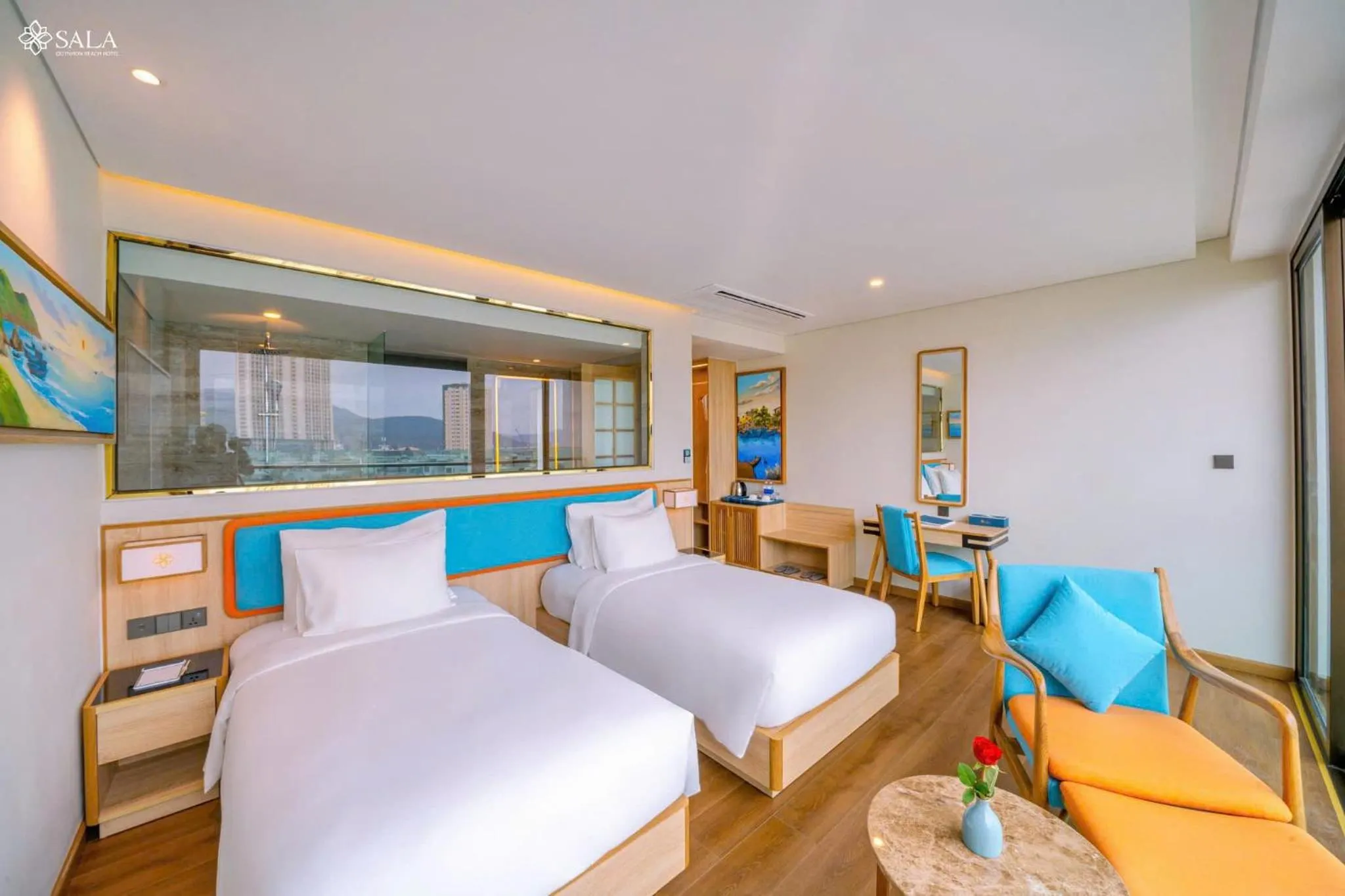 Bed in Sala Quy Nhon Beach Hotel