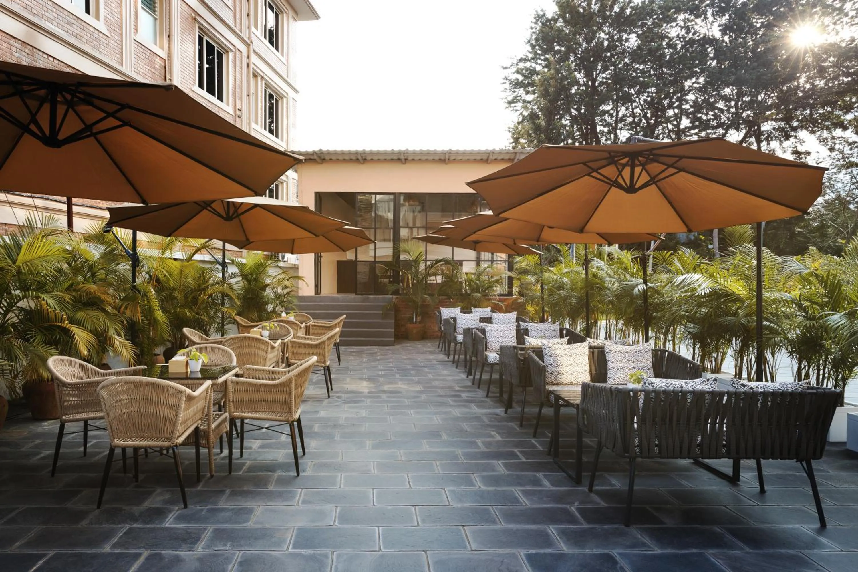 Garden view in Hotel Anuttara