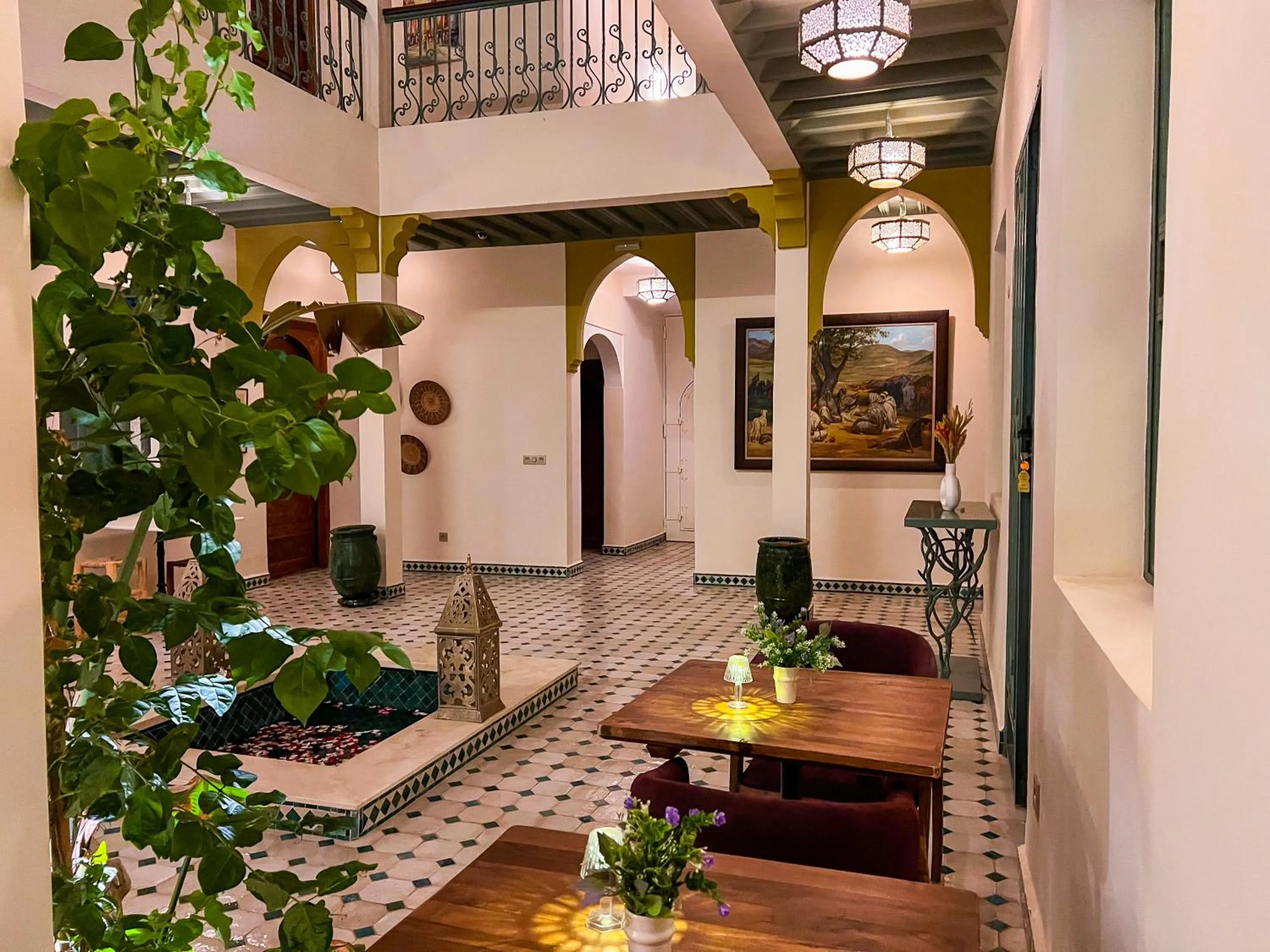Inner courtyard view in Riad Kech One & Spa
