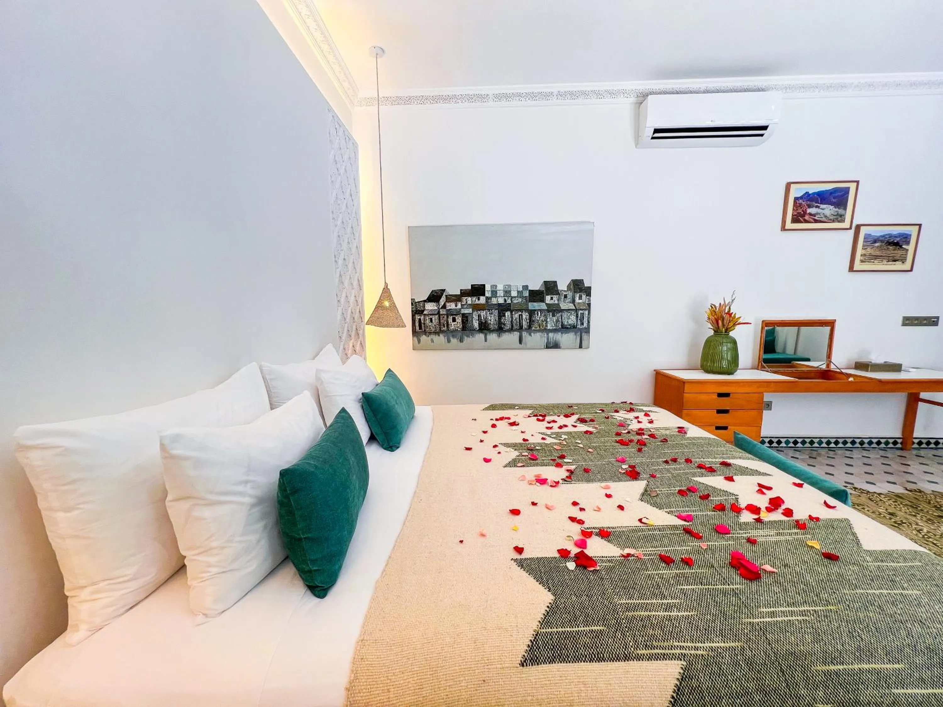 Bed in Riad Kech One & Spa