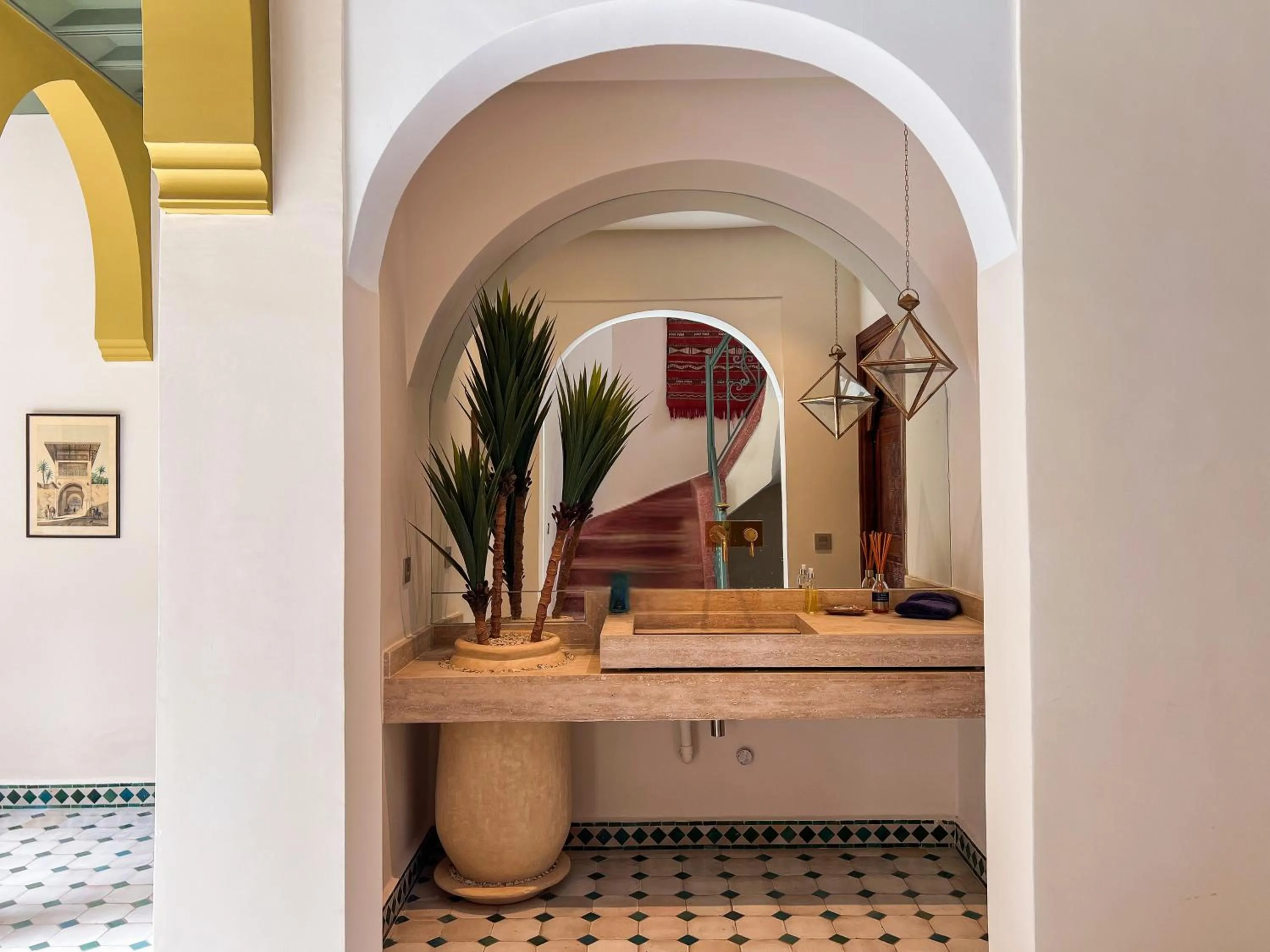 Inner courtyard view in Riad Kech One & Spa