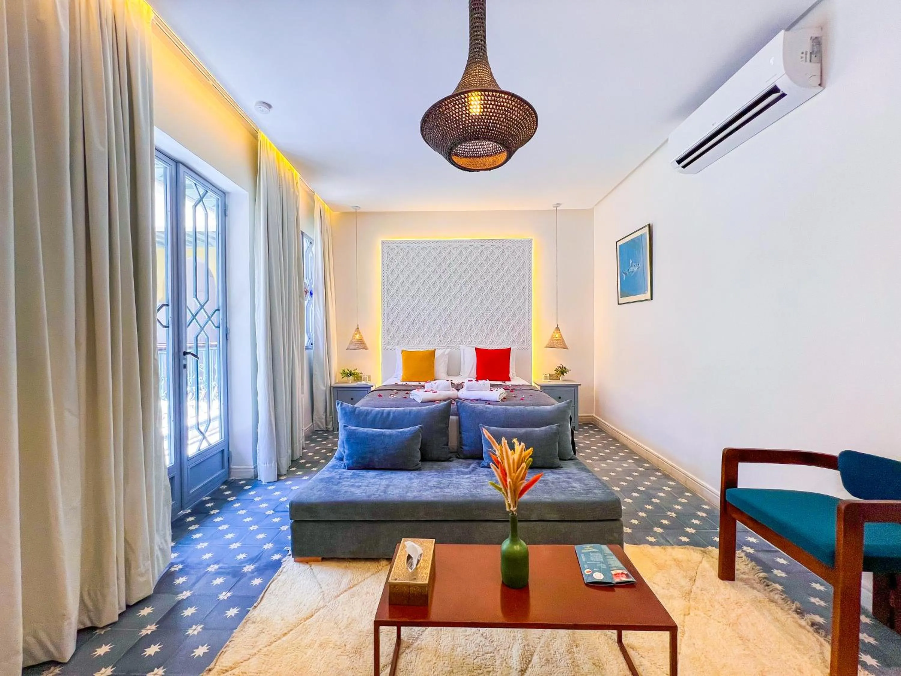 Bed in Riad Kech One & Spa