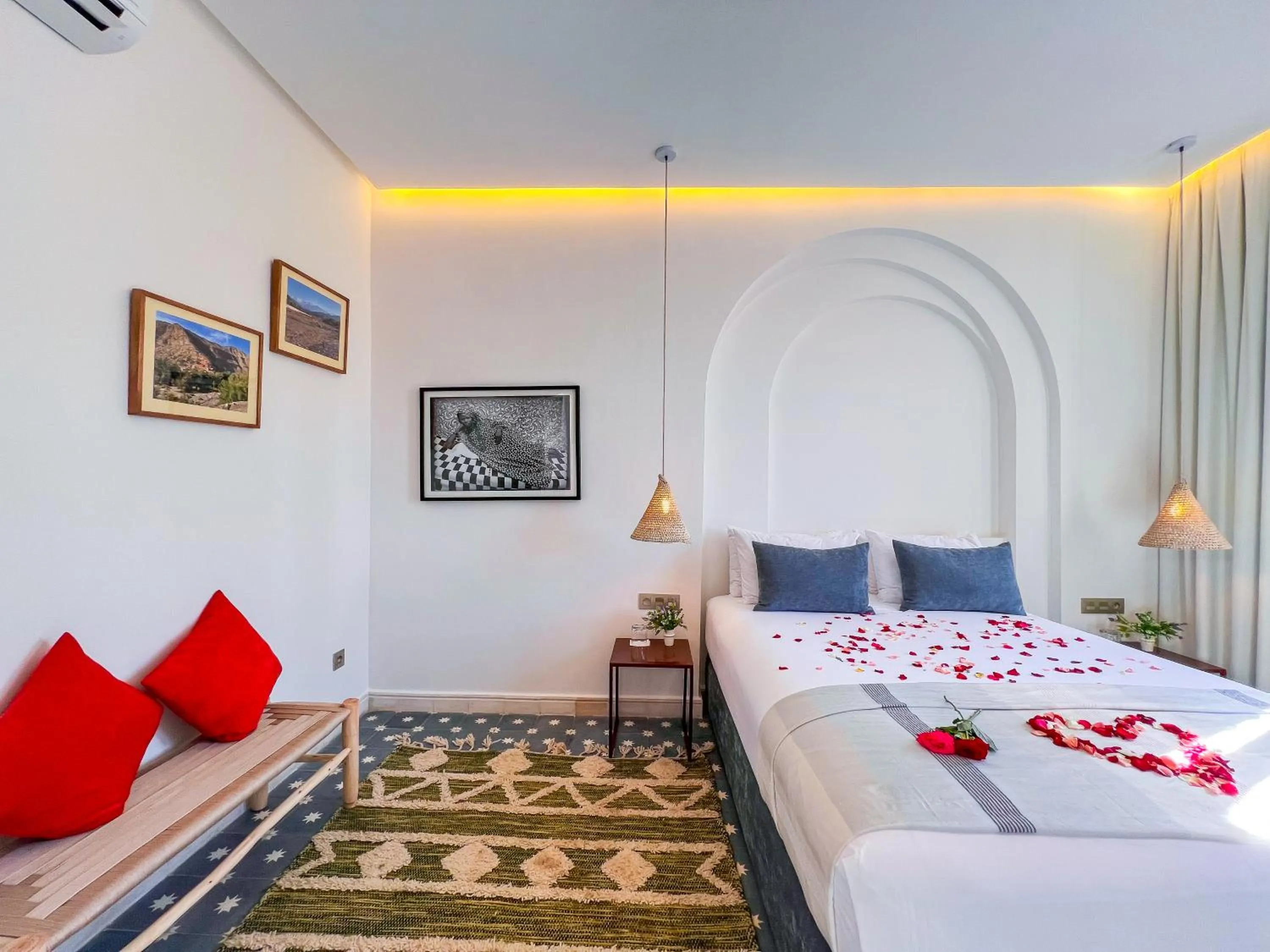 Bed in Riad Kech One & Spa