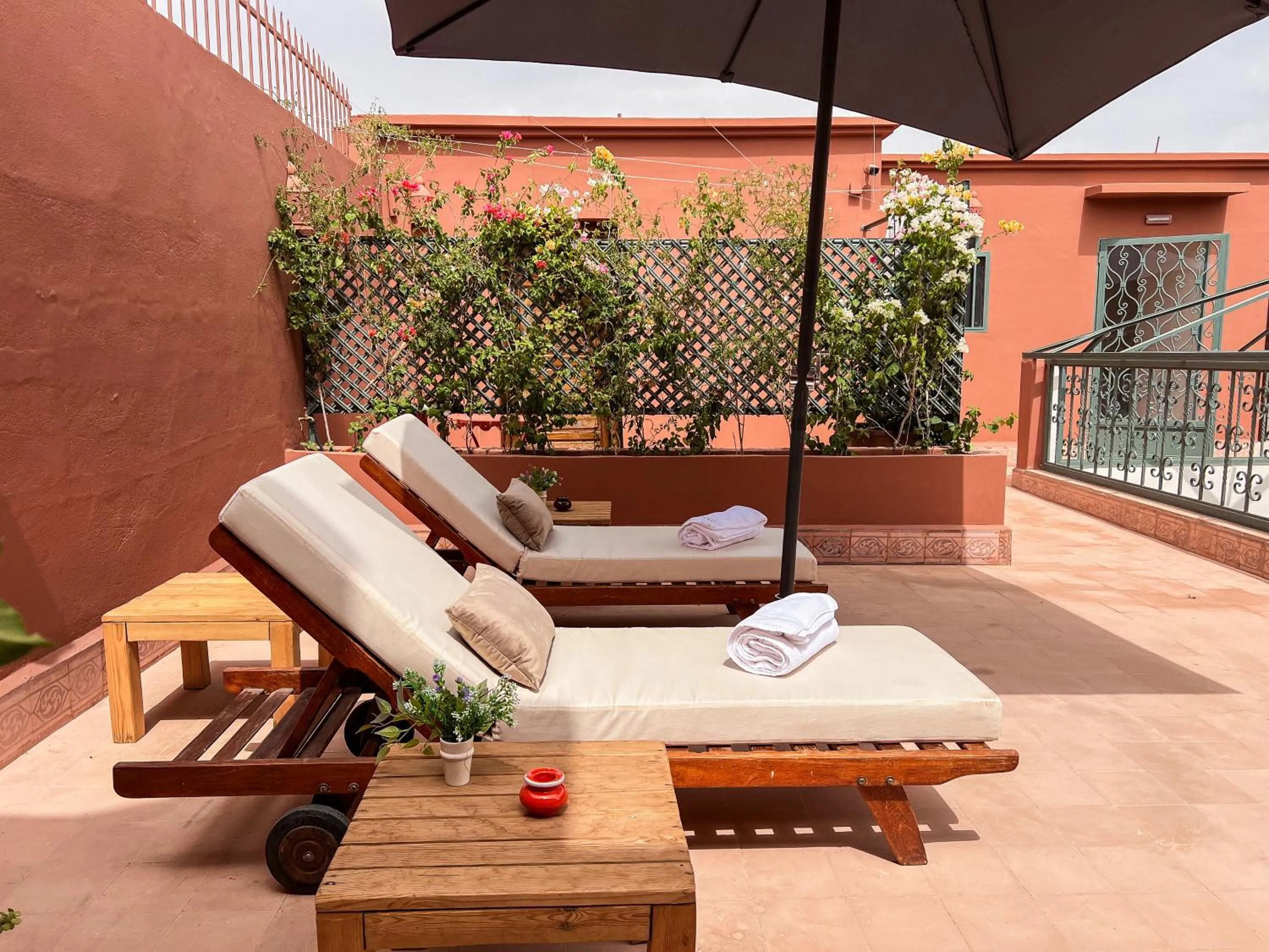 Balcony/Terrace in Riad Kech One & Spa