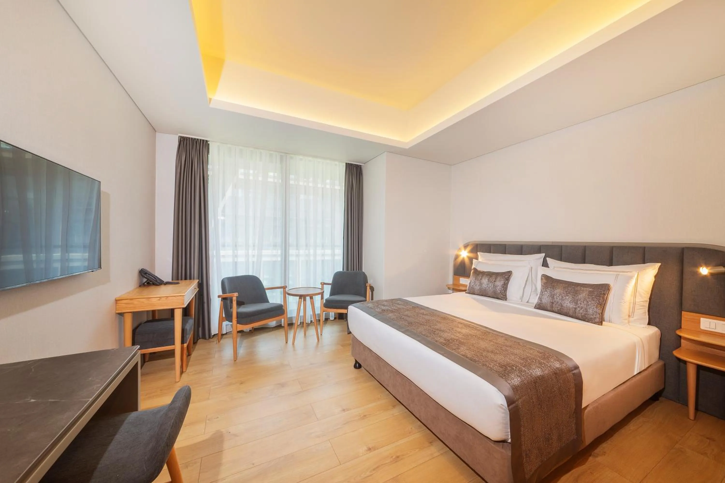 Bed in Meroddi Beyoğlu Residence