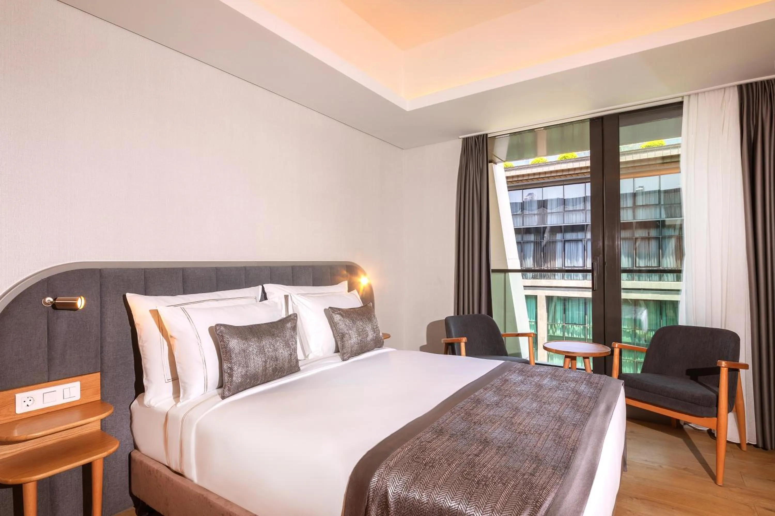 Bed in Meroddi Beyoğlu Residence