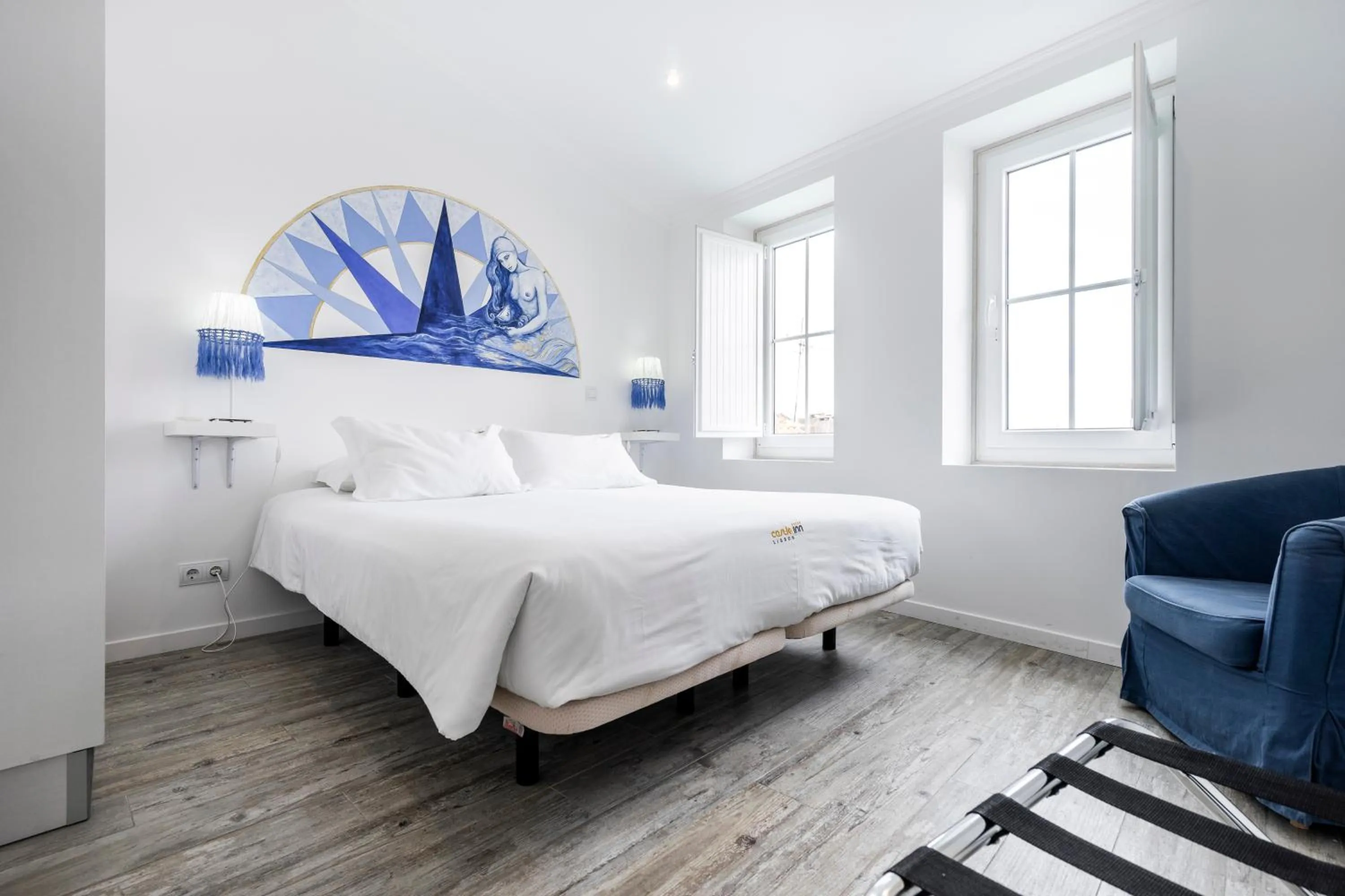 Bedroom, Bed in Castle Inn Lisbon Apartments