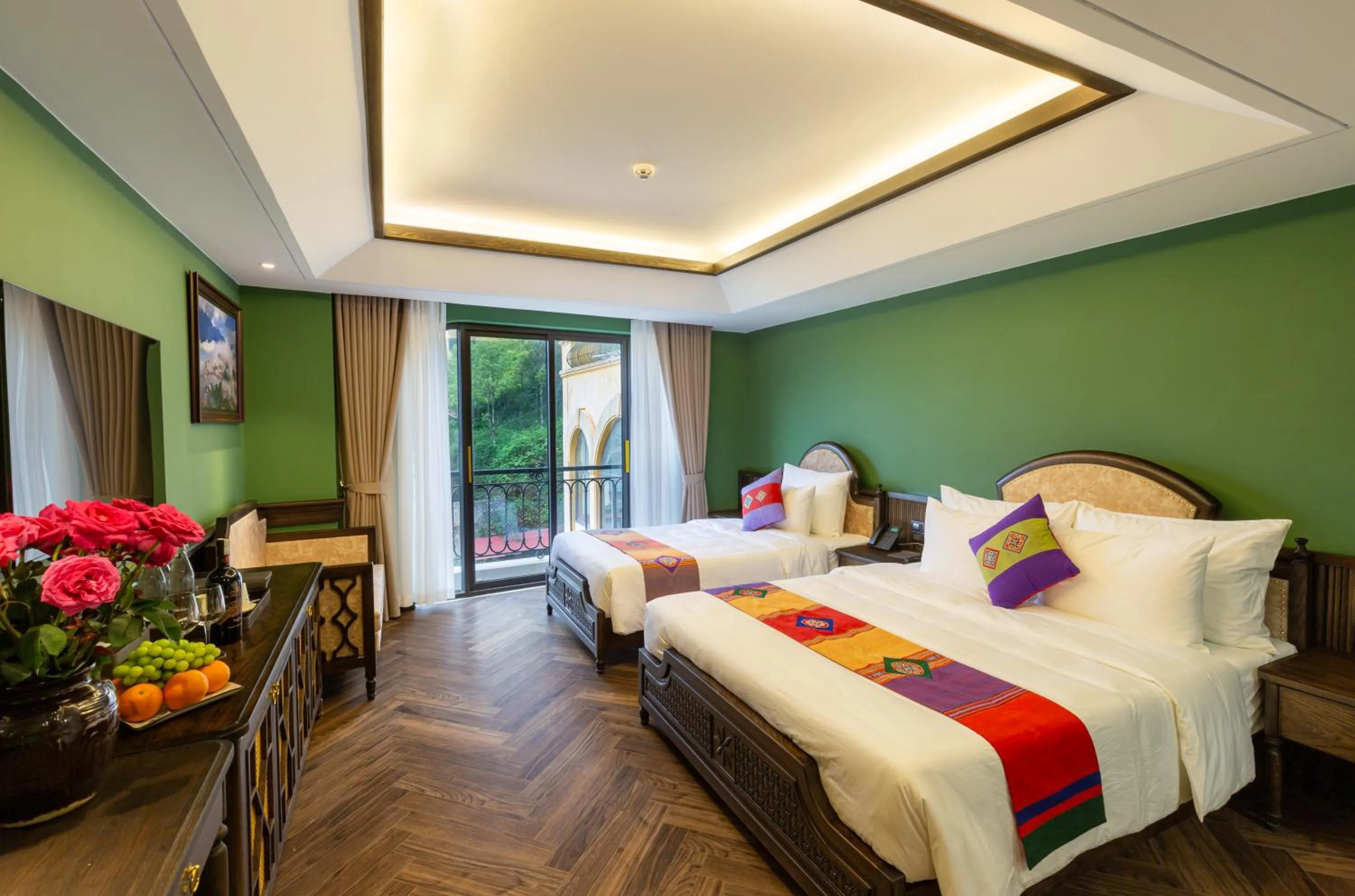 Bed in Fansipan View Hotel