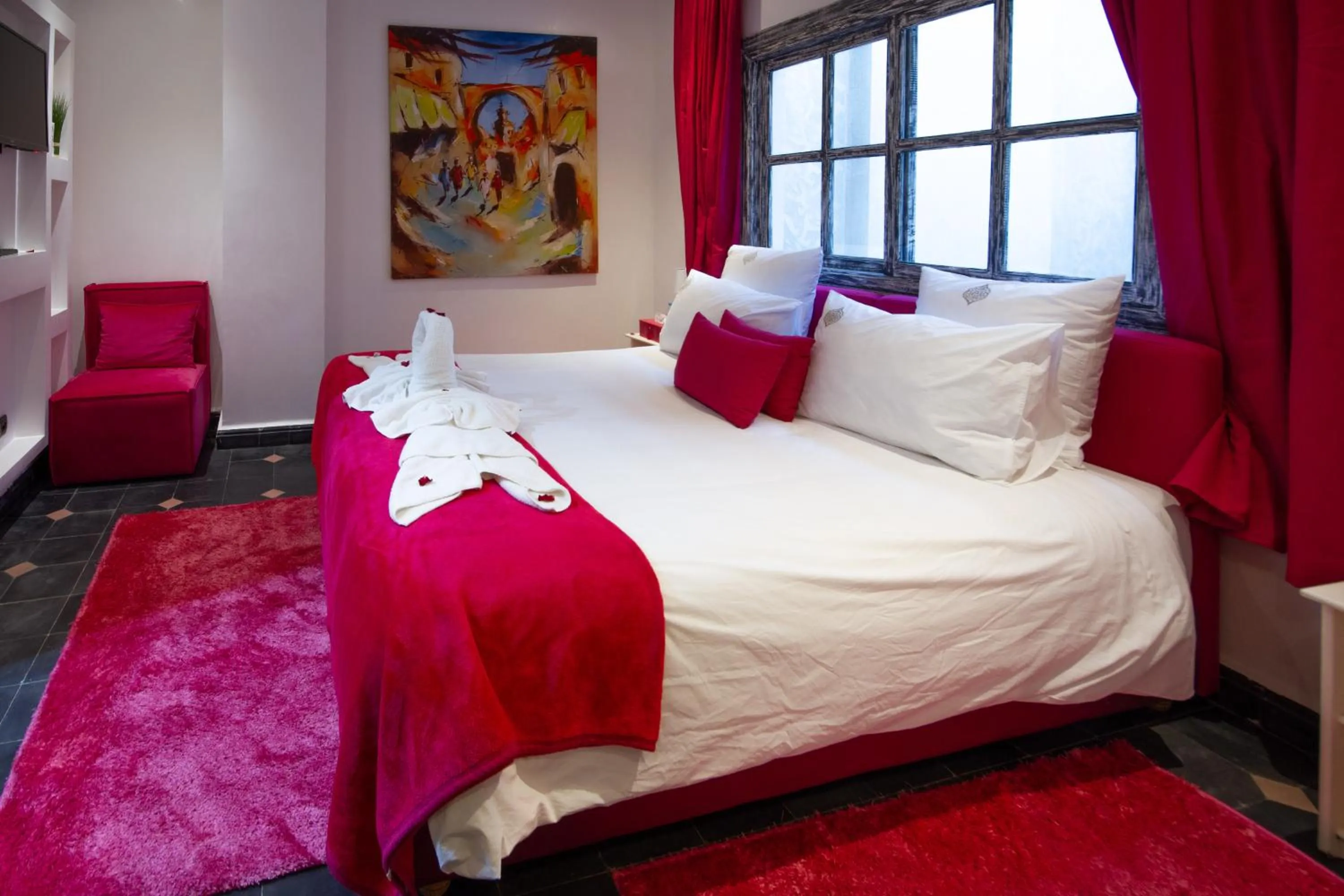 Bedroom, Bed in Riad Dar Augusta