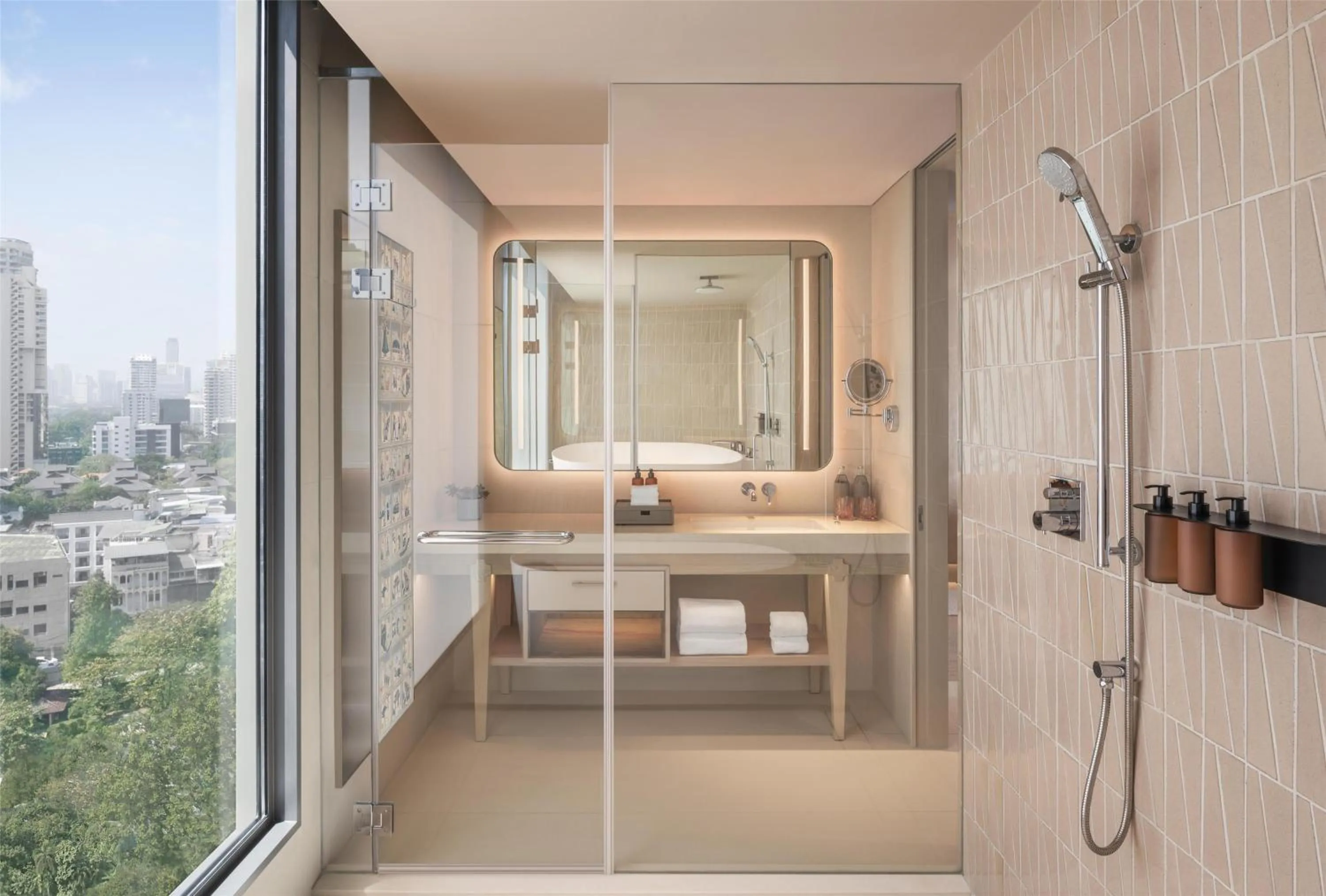 Bathroom in Kromo Bangkok, Curio Collection By Hilton