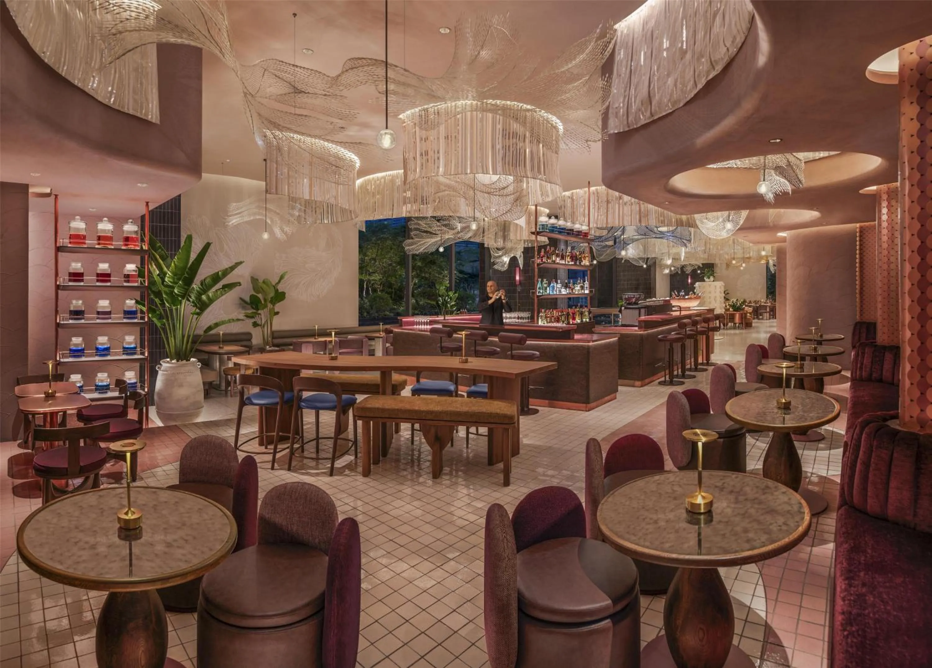 Lounge or bar in Kromo Bangkok, Curio Collection By Hilton