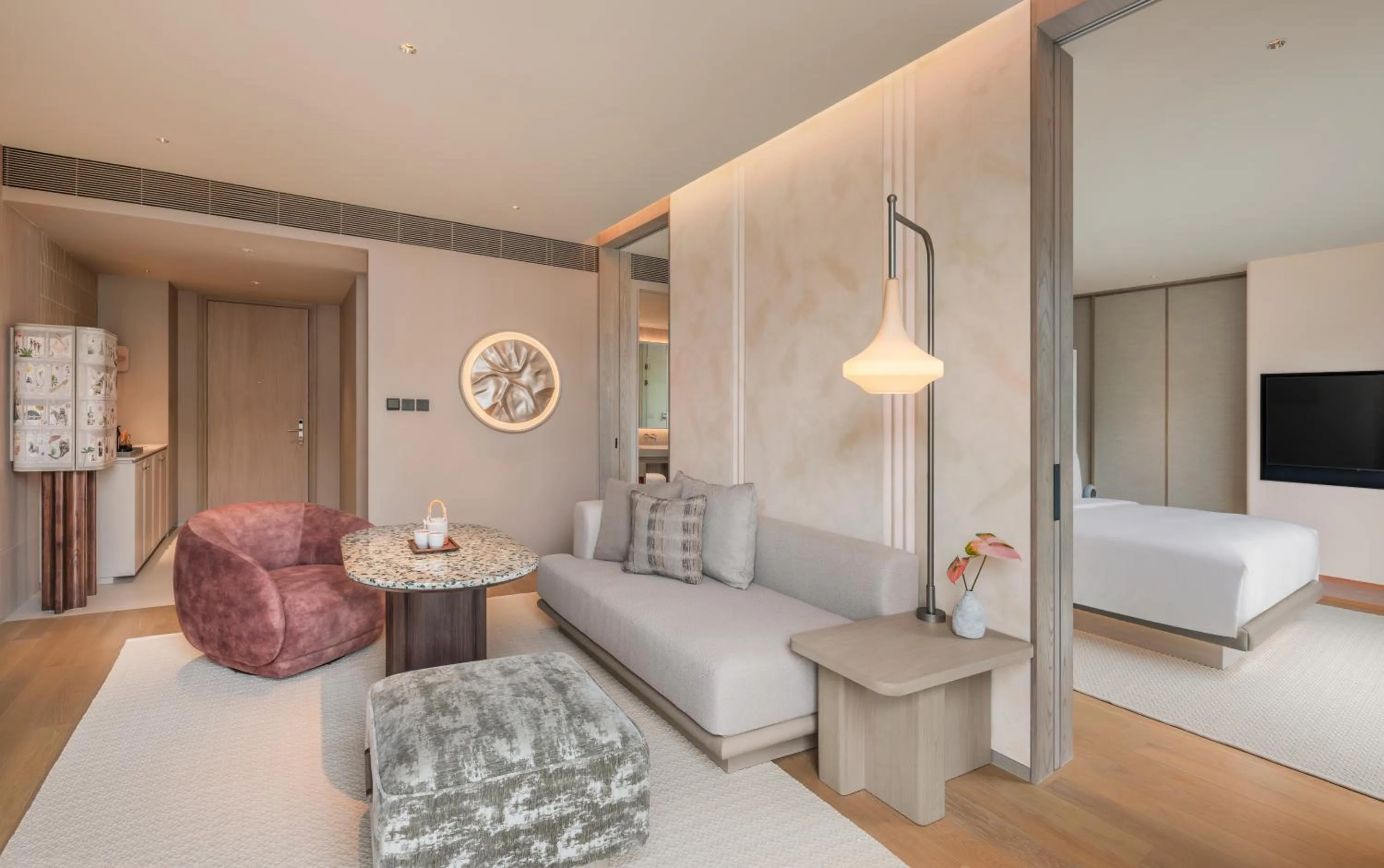 Living room, Bed in Kromo Bangkok, Curio Collection By Hilton