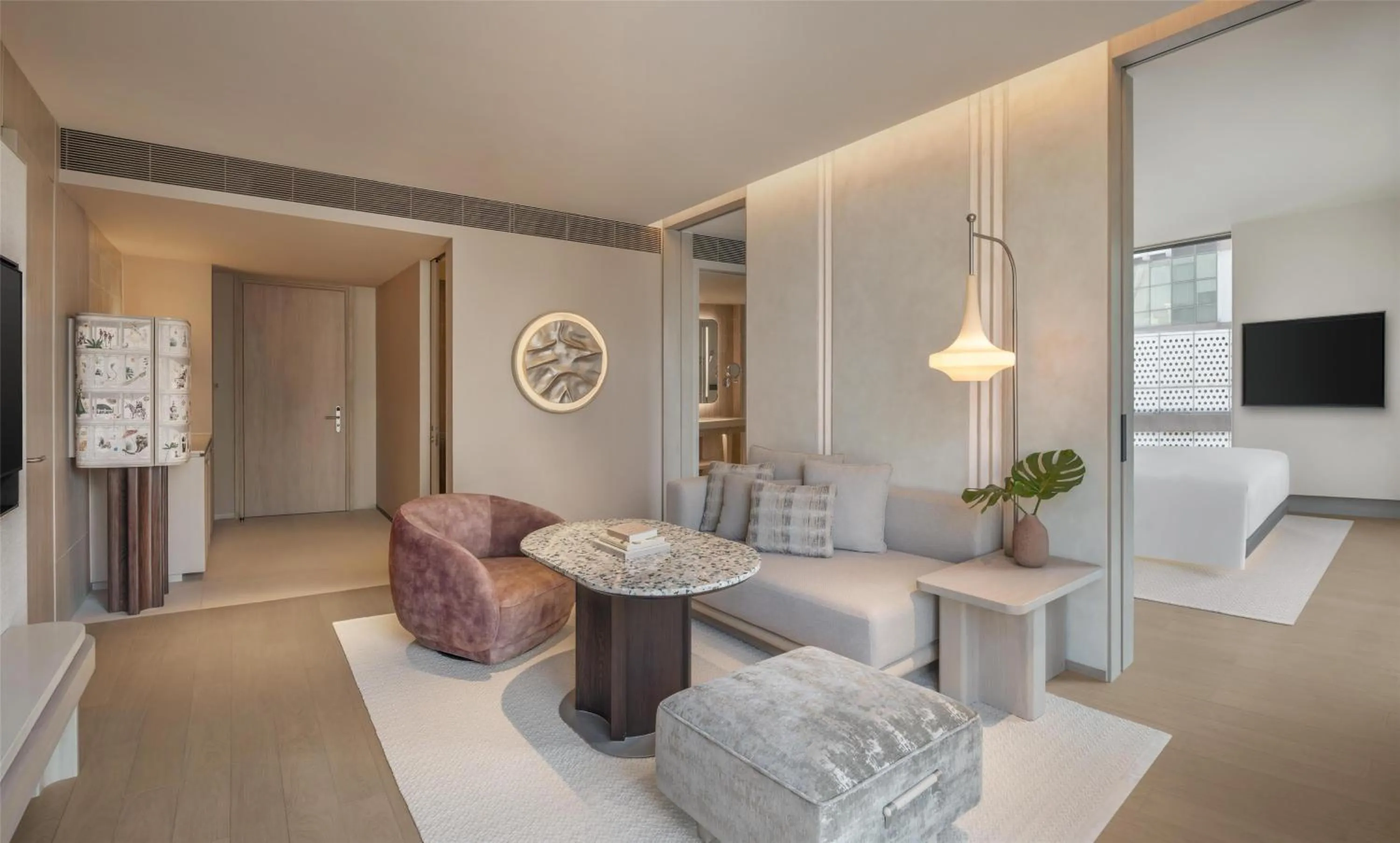 Living room in Kromo Bangkok, Curio Collection By Hilton