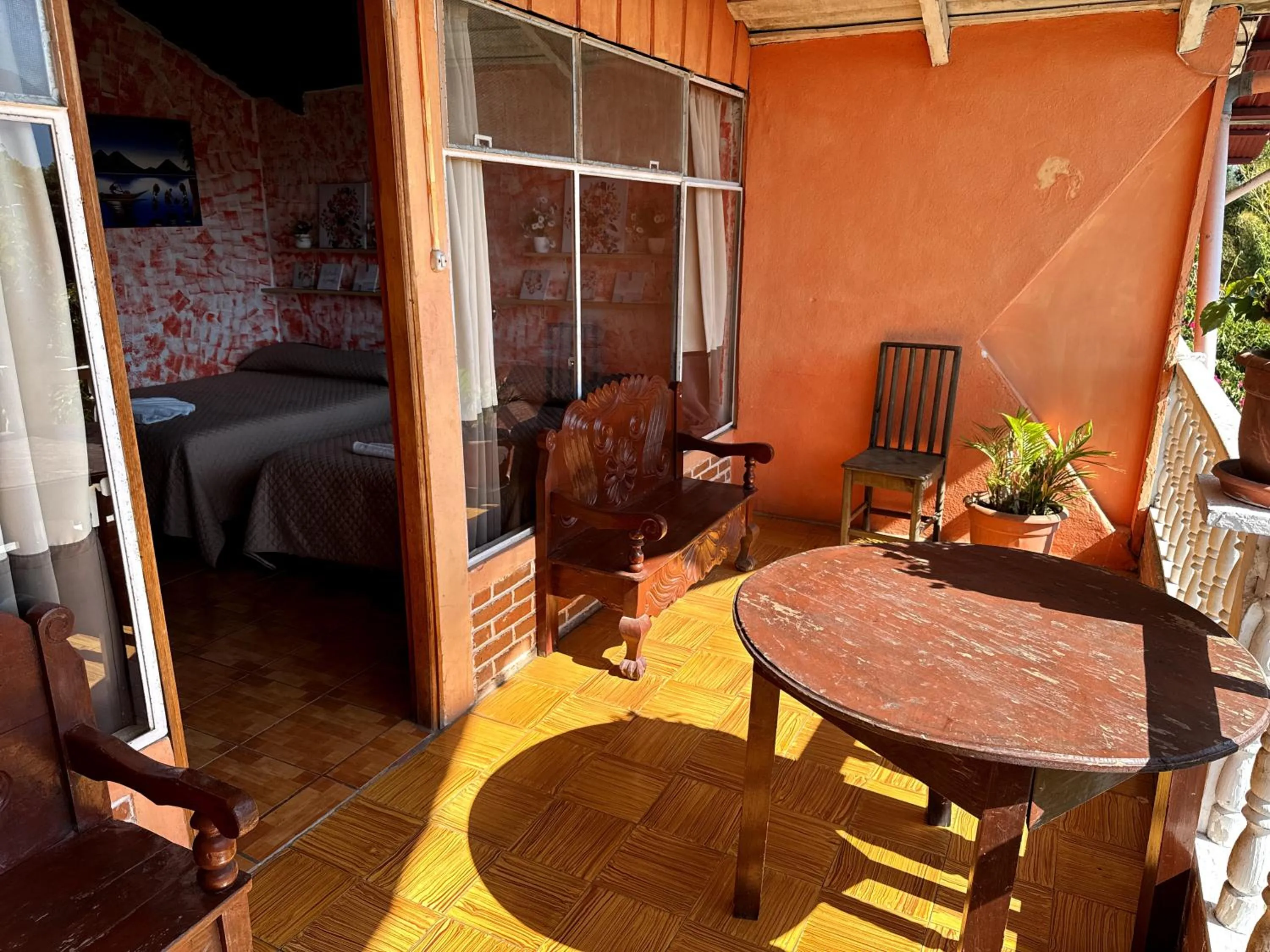 Patio, Bed in Hotel Hanna Resort