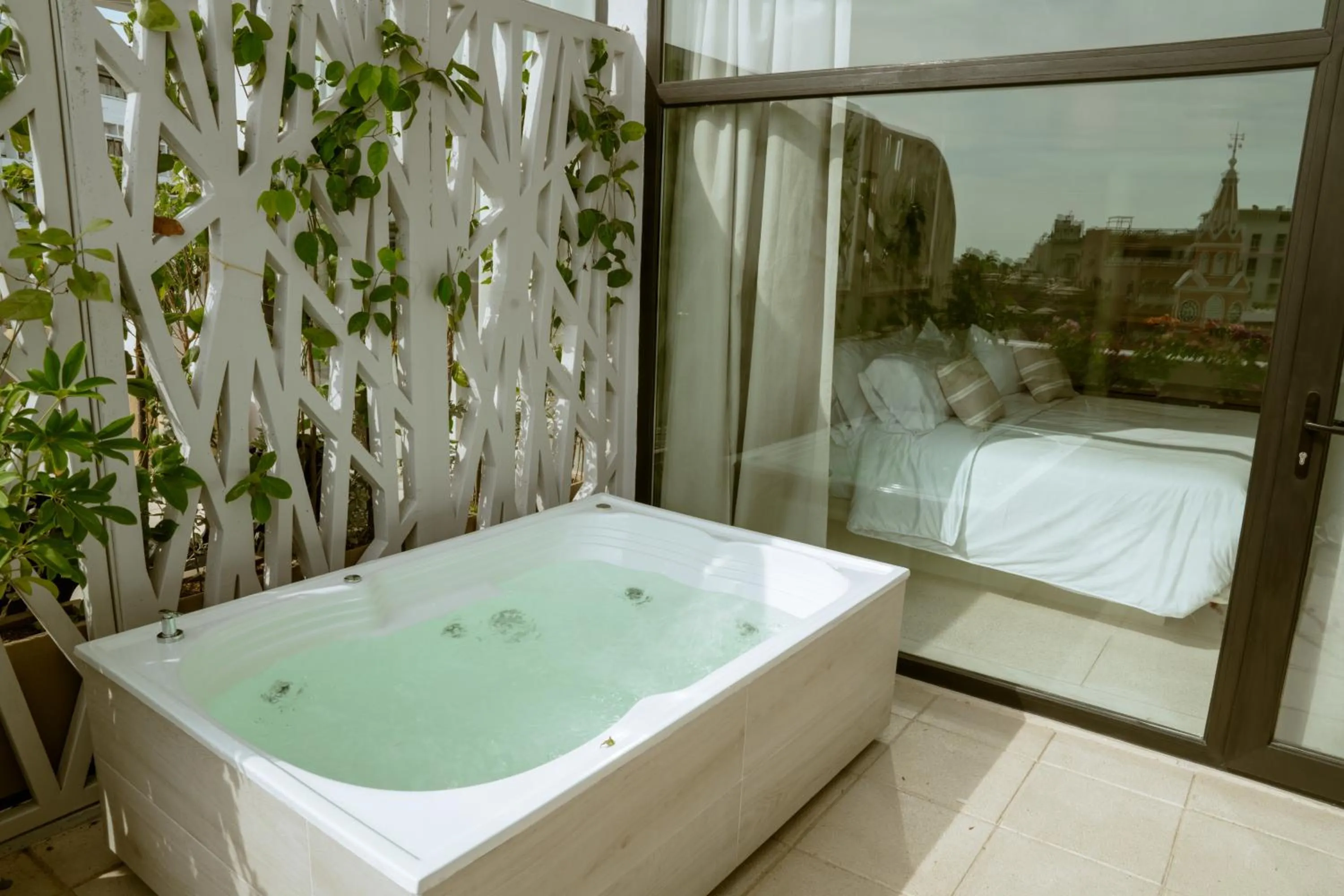 Hot Tub in Terrazas Hotel Boutique