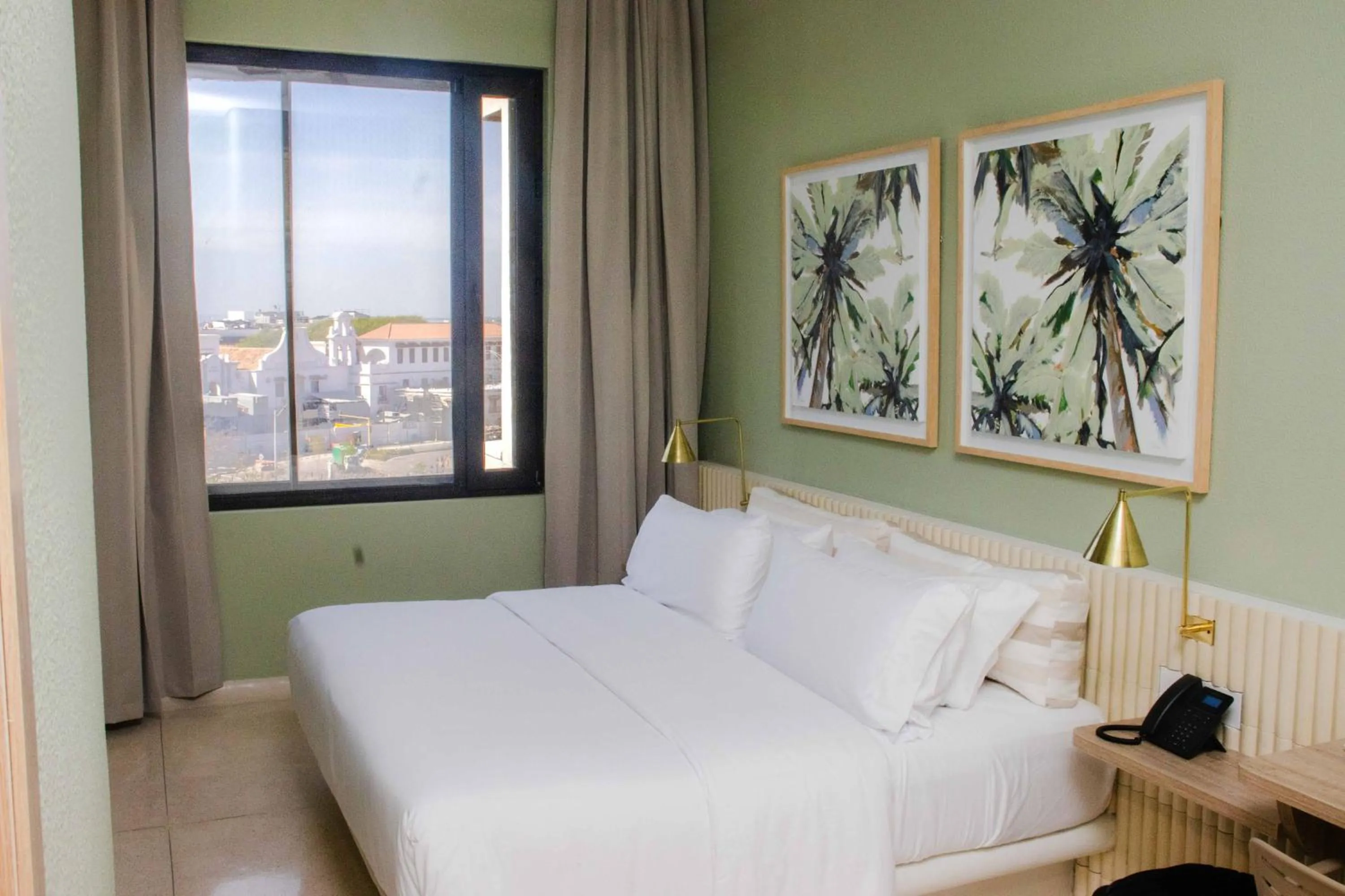 View (from property/room), Bed in Terrazas Hotel Boutique