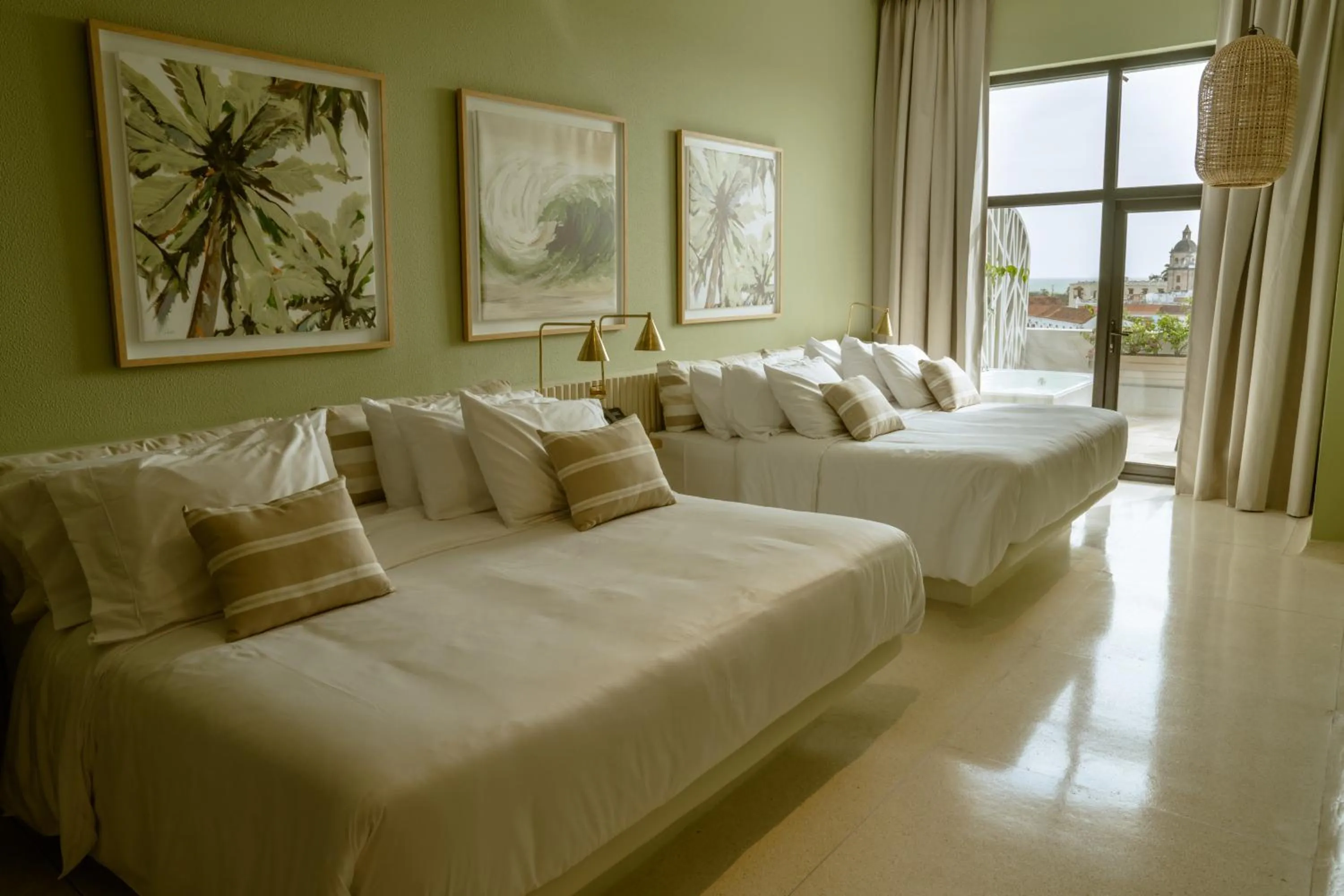 Bed in Terrazas Hotel Boutique