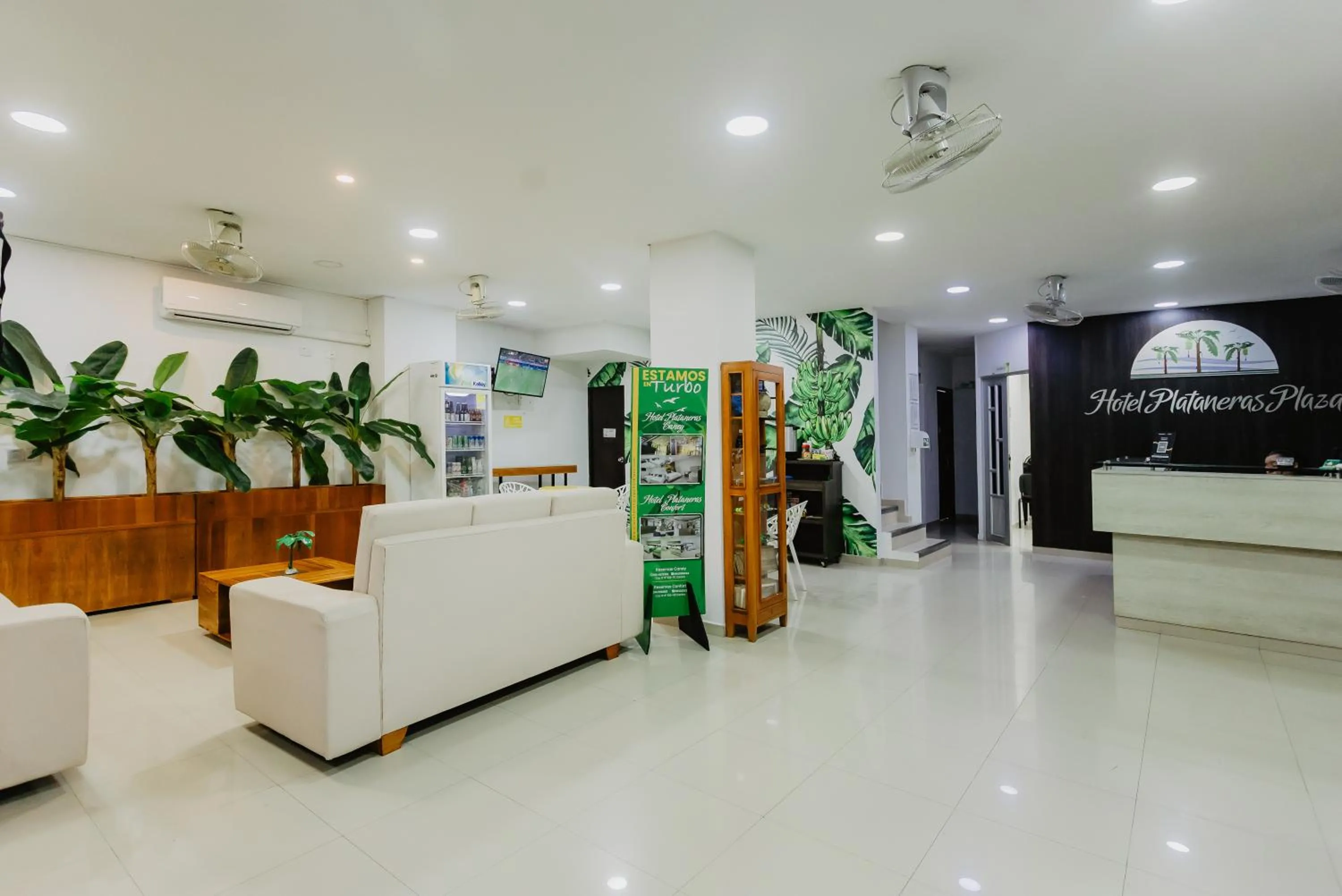 Lobby or reception in Hotel Plataneras Plaza