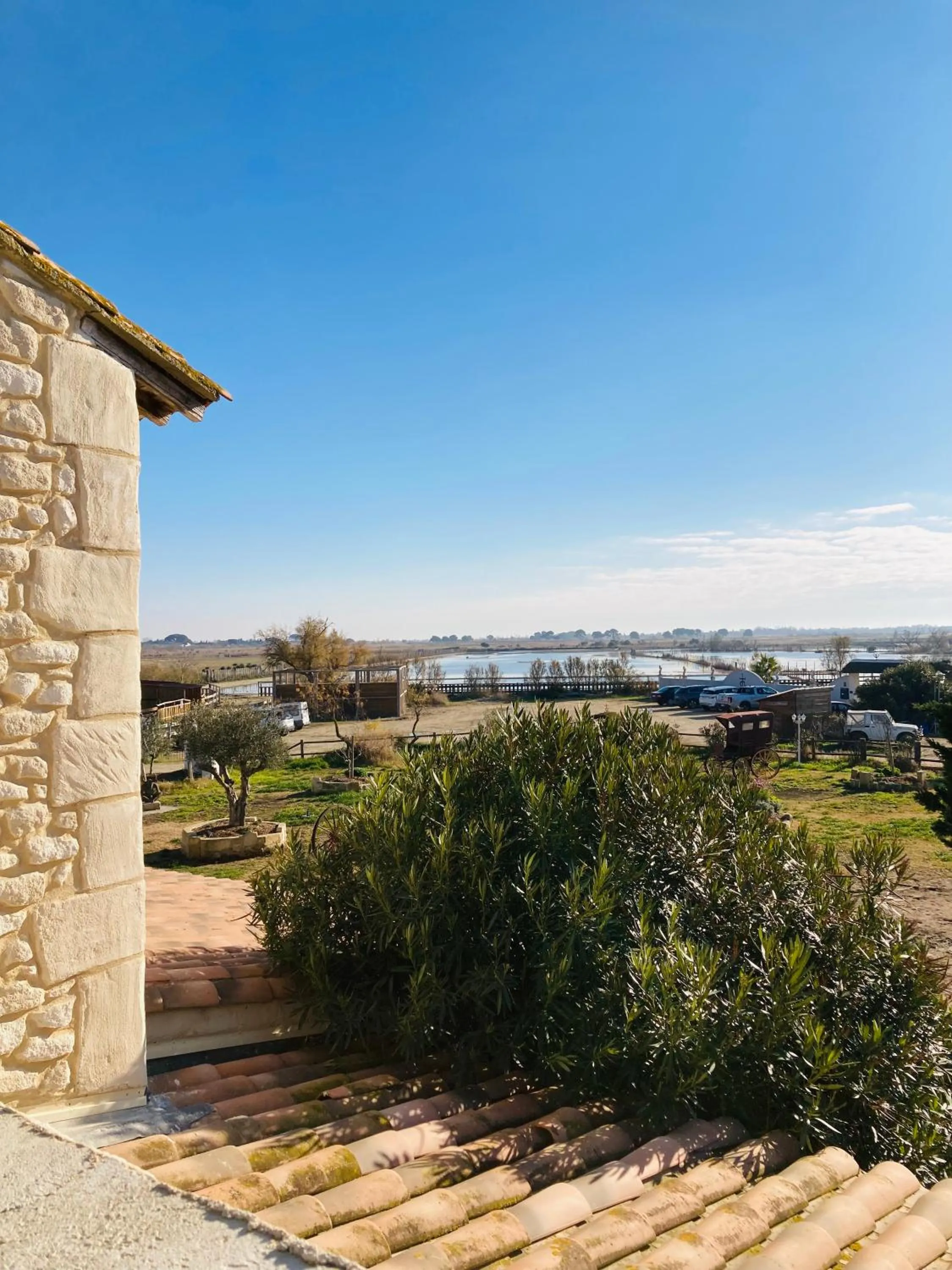 Garden view in Manade des Baumelles