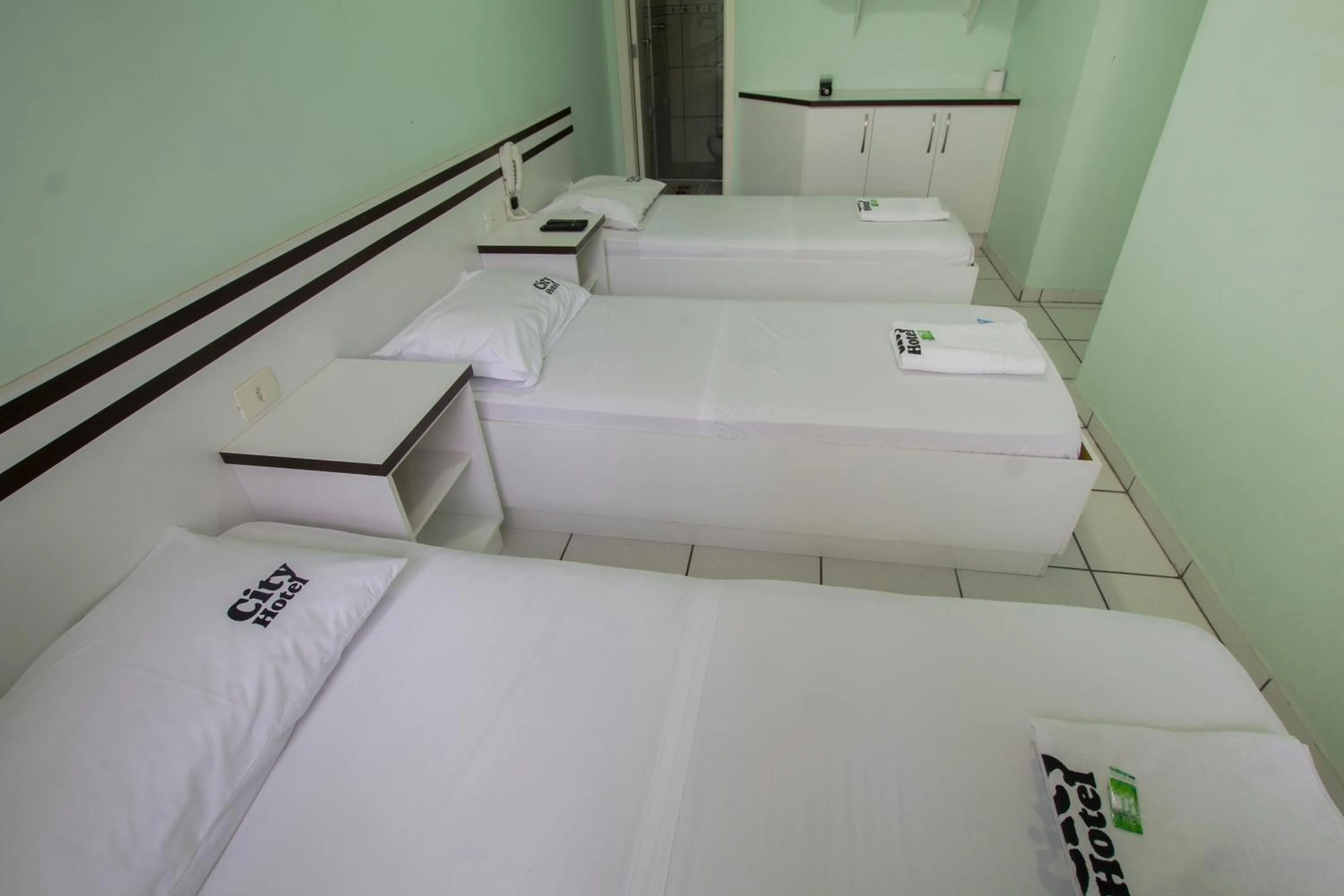 Bed in City Hotel, Curitiba