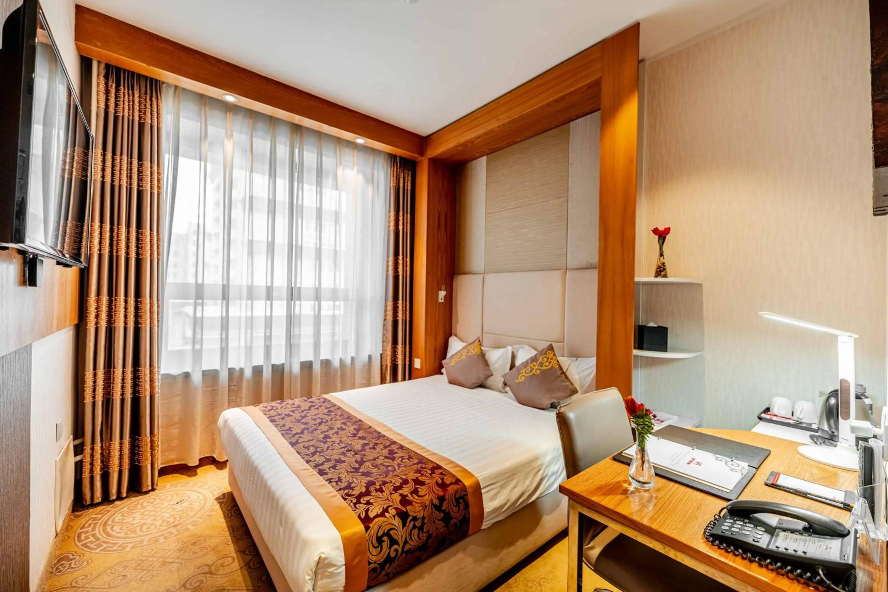 Bed in H9 Hotel Nine Ulaanbaatar