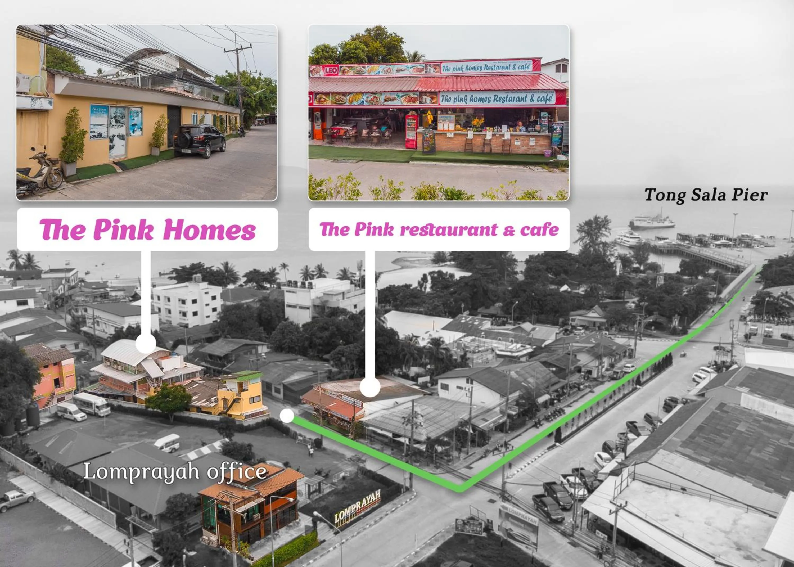 Nearby landmark in Pink Easy Homes Koh Phangan