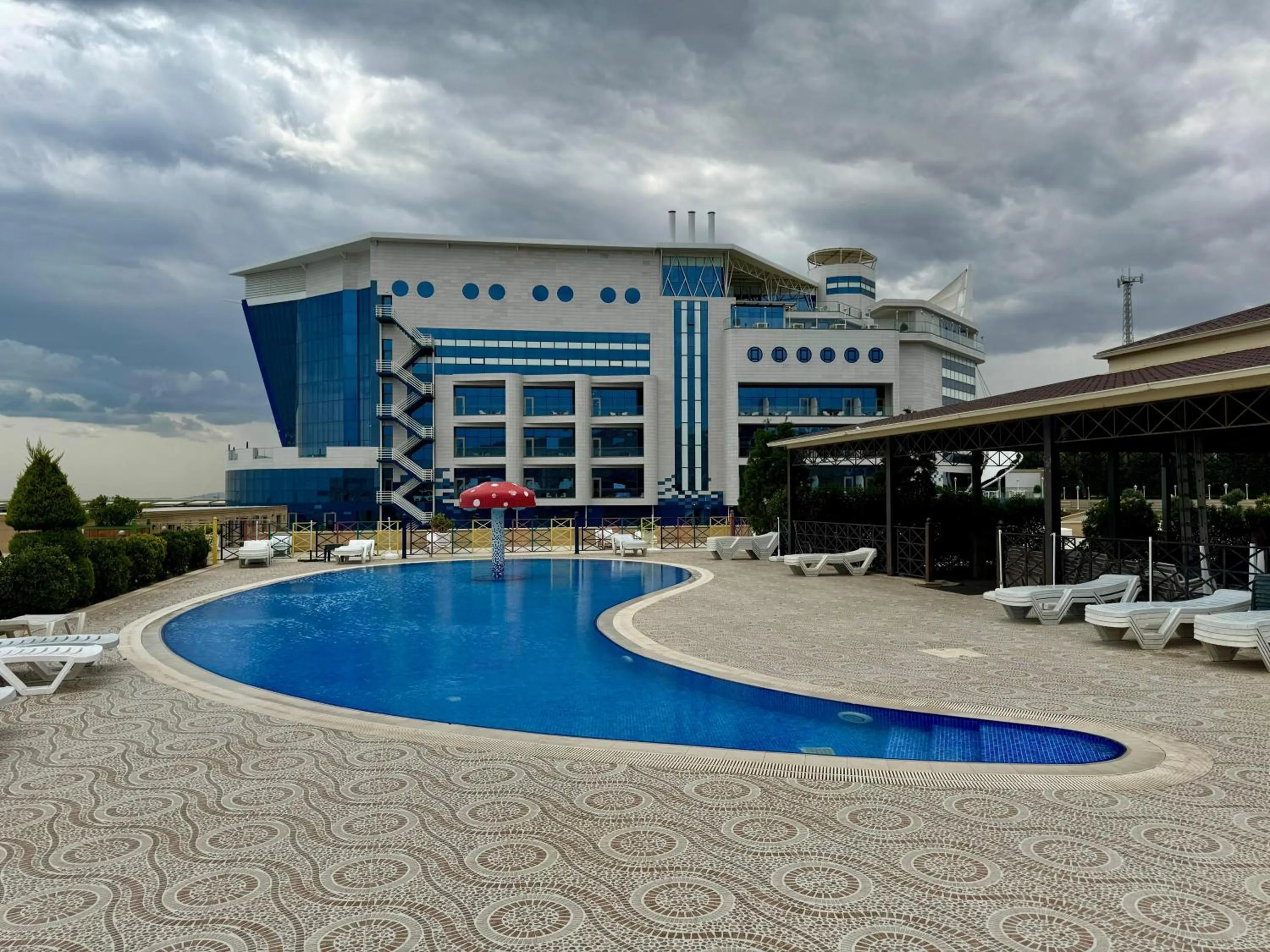Swimming pool in Titanik Baku