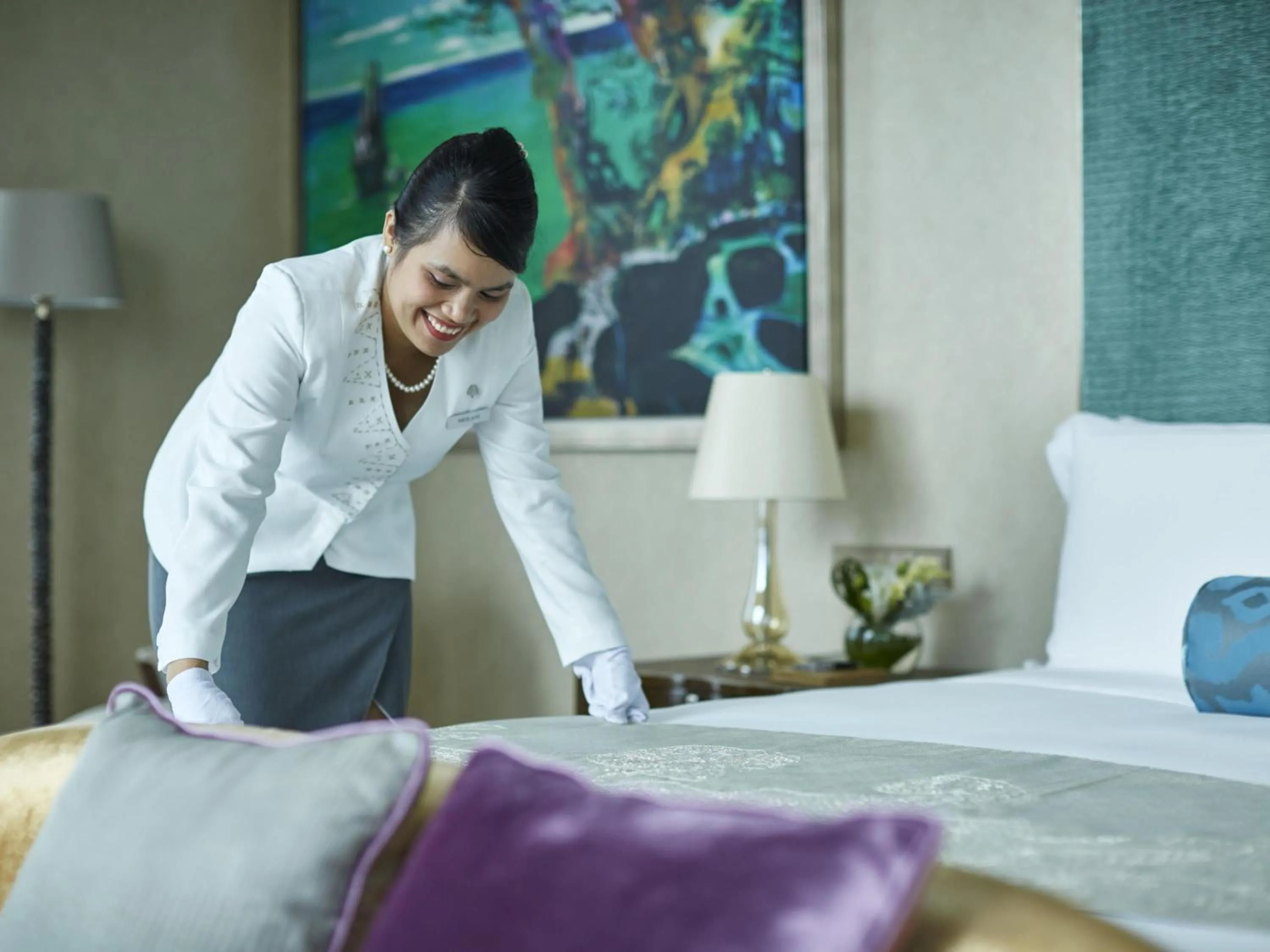 Bedroom, Bed in Raffles Jakarta