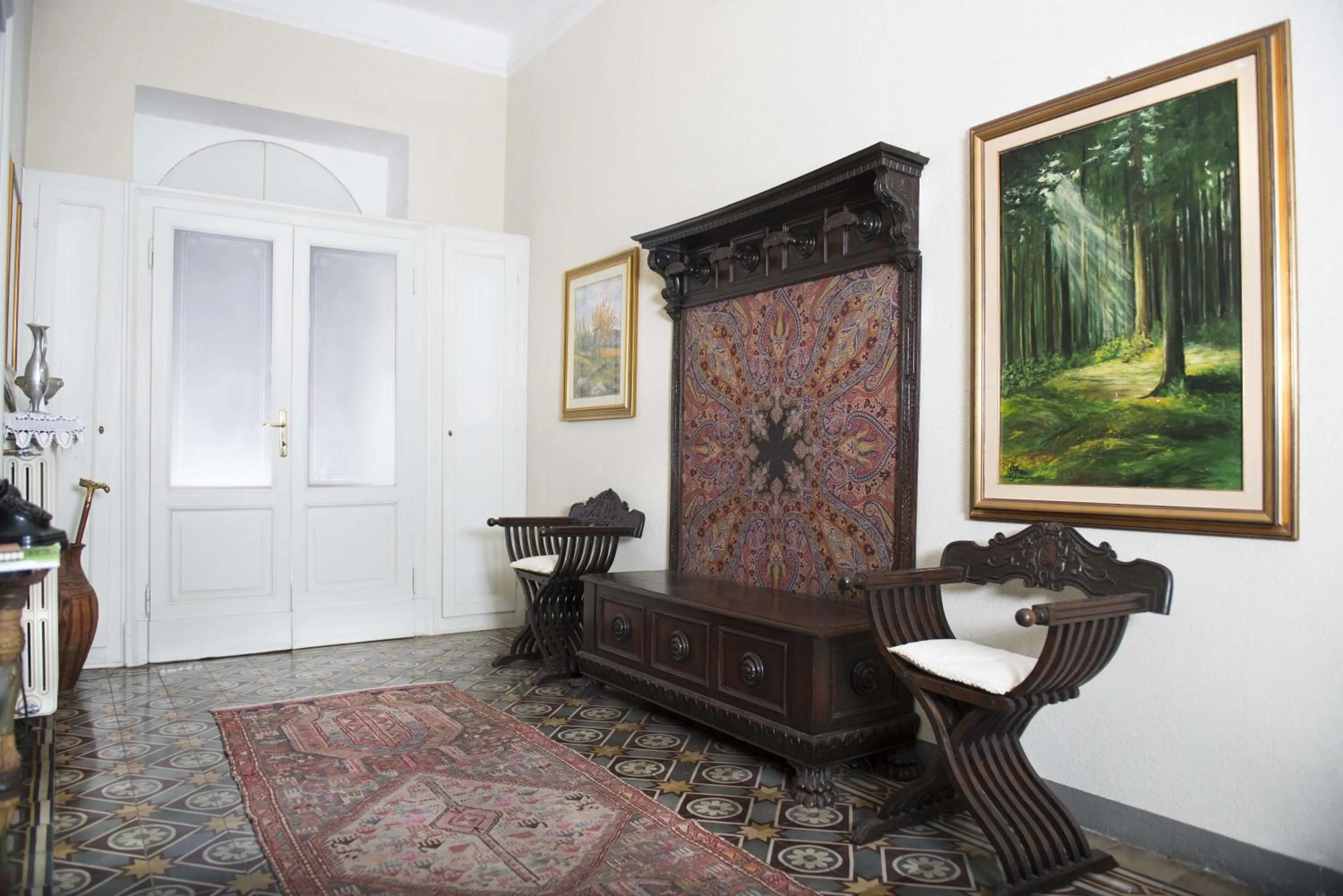 Lobby or reception in Villa Pinetina B&B