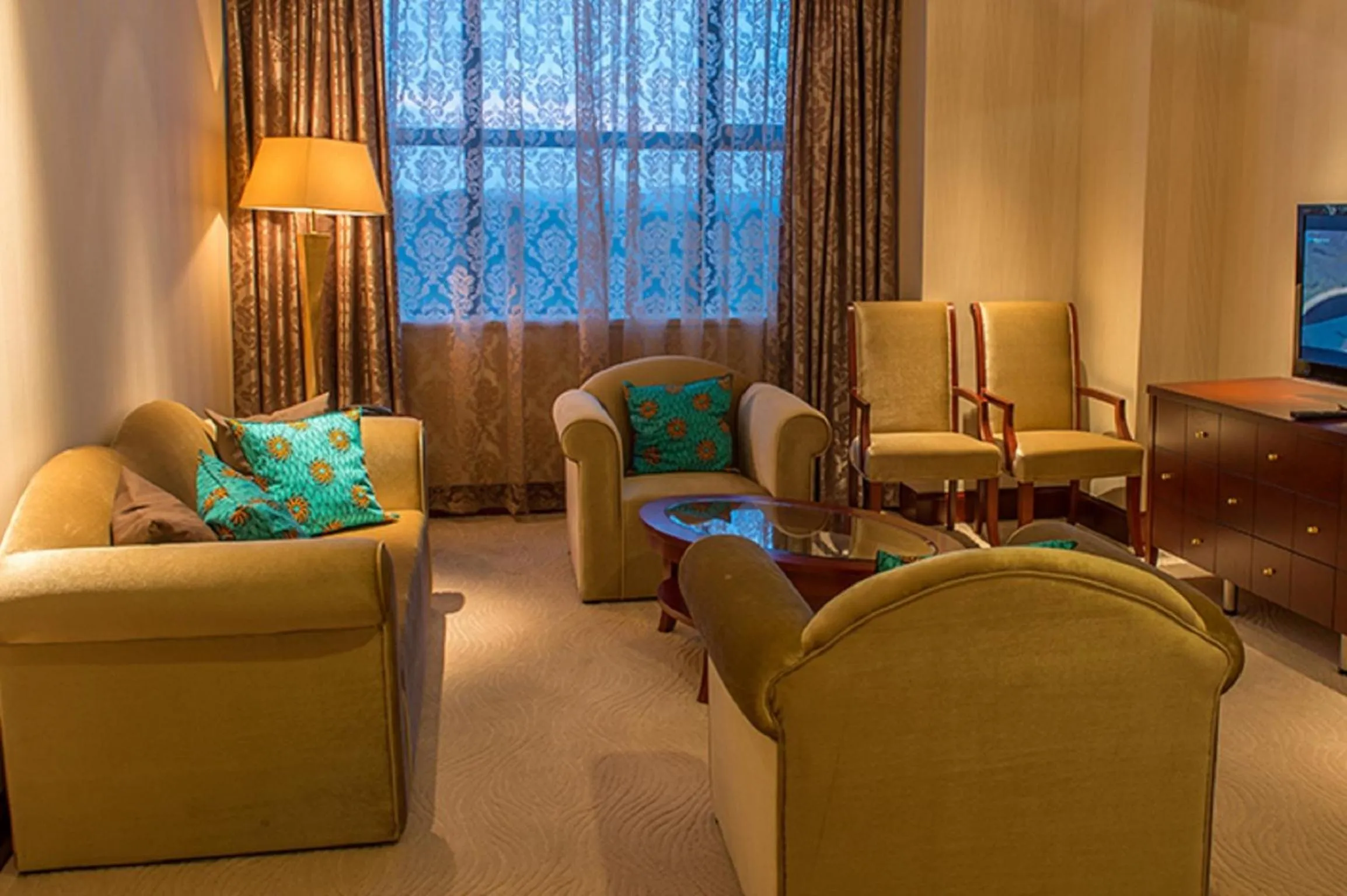 Living room in President Hotel at Umodzi Park